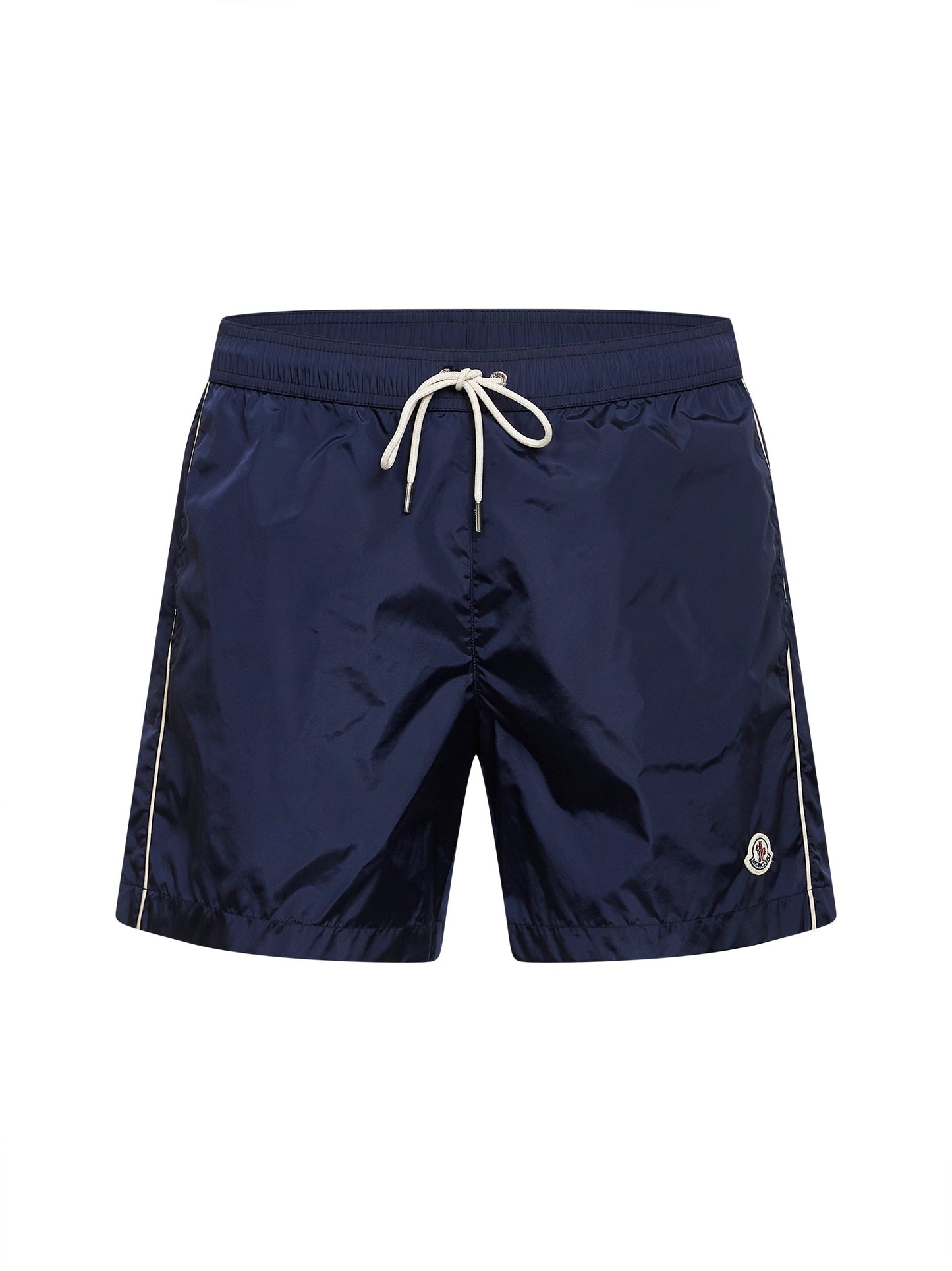 Moncler Men Navy Blue Nylon Logo Patch Swim Shorts MONCLER