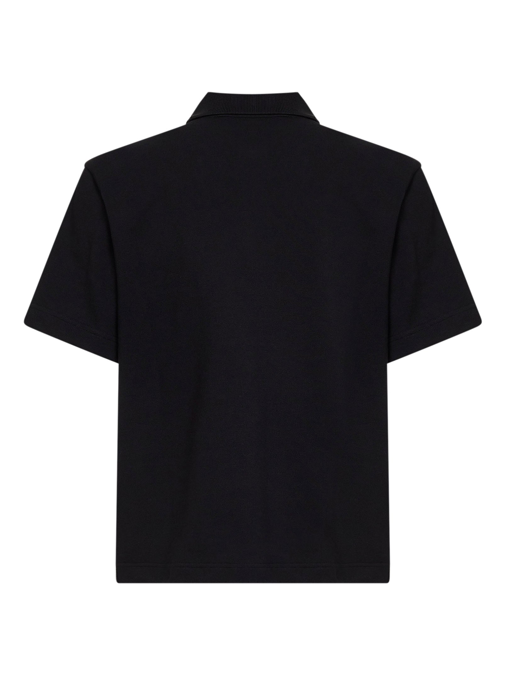 Moncler Men Black Cotton Pique Logo Polo Shirt MONCLER