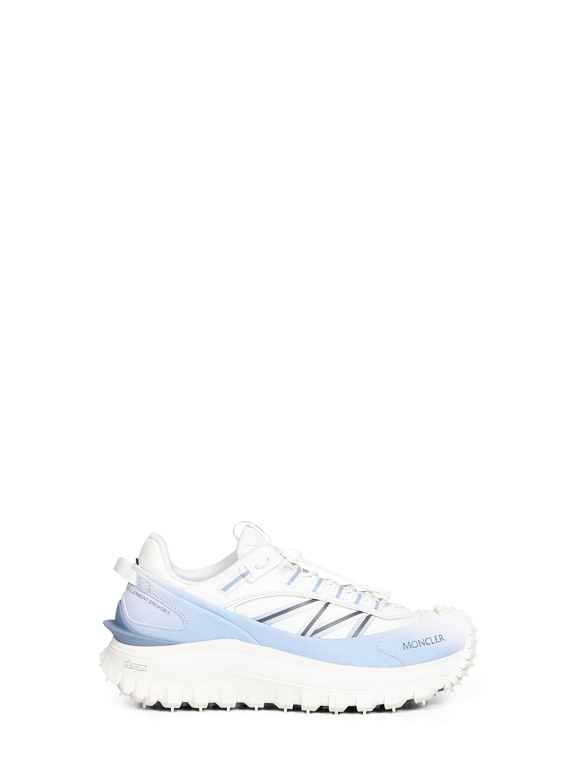 Moncler Men White And Blue Trailgrip Sneakers MONCLER
