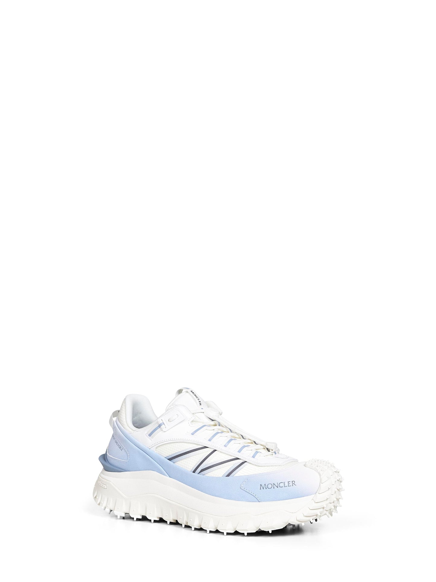 Moncler Men White And Blue Trailgrip Sneakers MONCLER