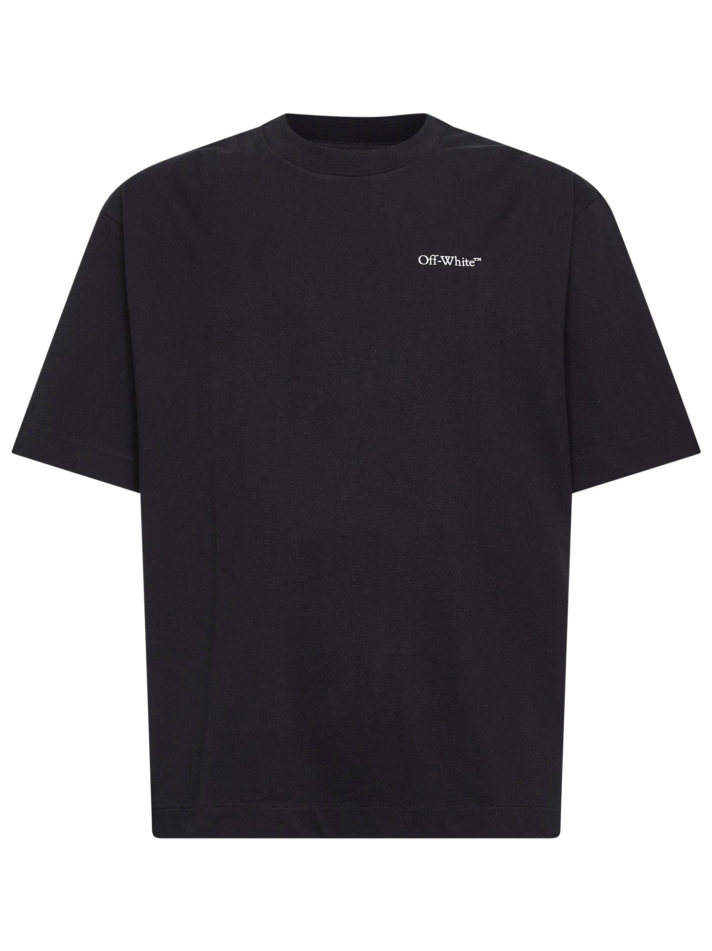 Off White Men Black Jersey Half Arrow Skate T-Shirt OFF-WHITE