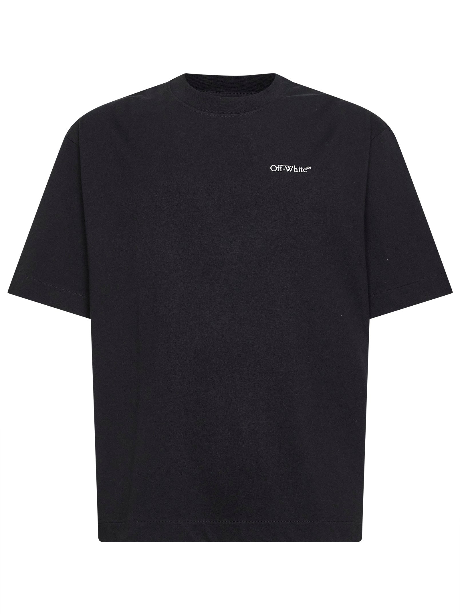 Off White Men Black Jersey Half Arrow Skate T-Shirt OFF-WHITE