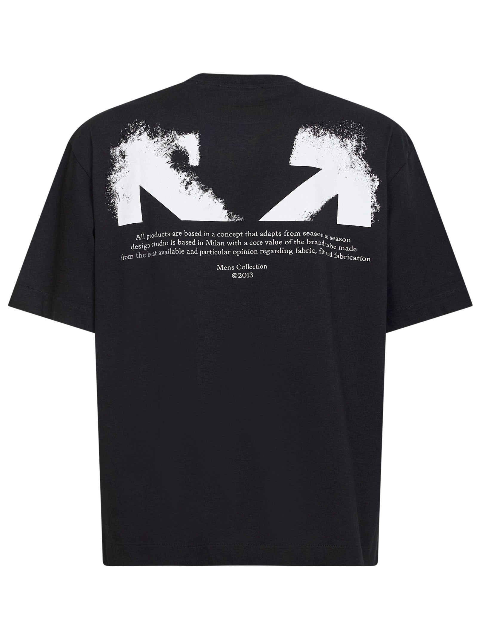 Off White Men Black Jersey Half Arrow Skate T-Shirt OFF-WHITE