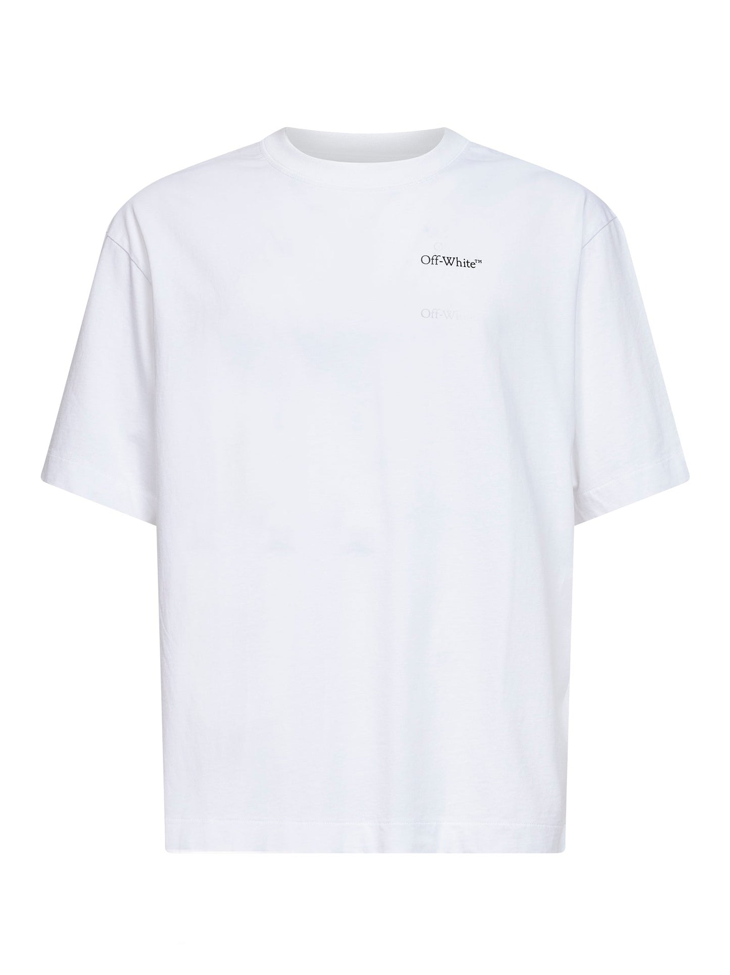 Off White Men White Jersey Half Arrow Skate T-Shirt<Br/> OFF-WHITE
