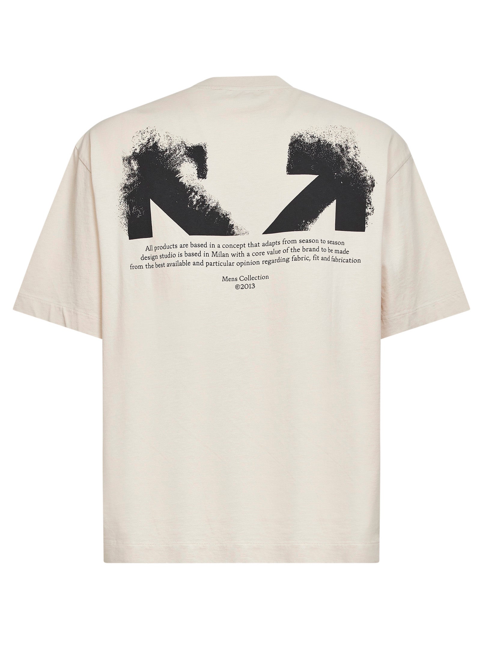 Off White Men Pumice Stone Jersey Half Arrow Skate T-Shirt<Br/> OFF-WHITE