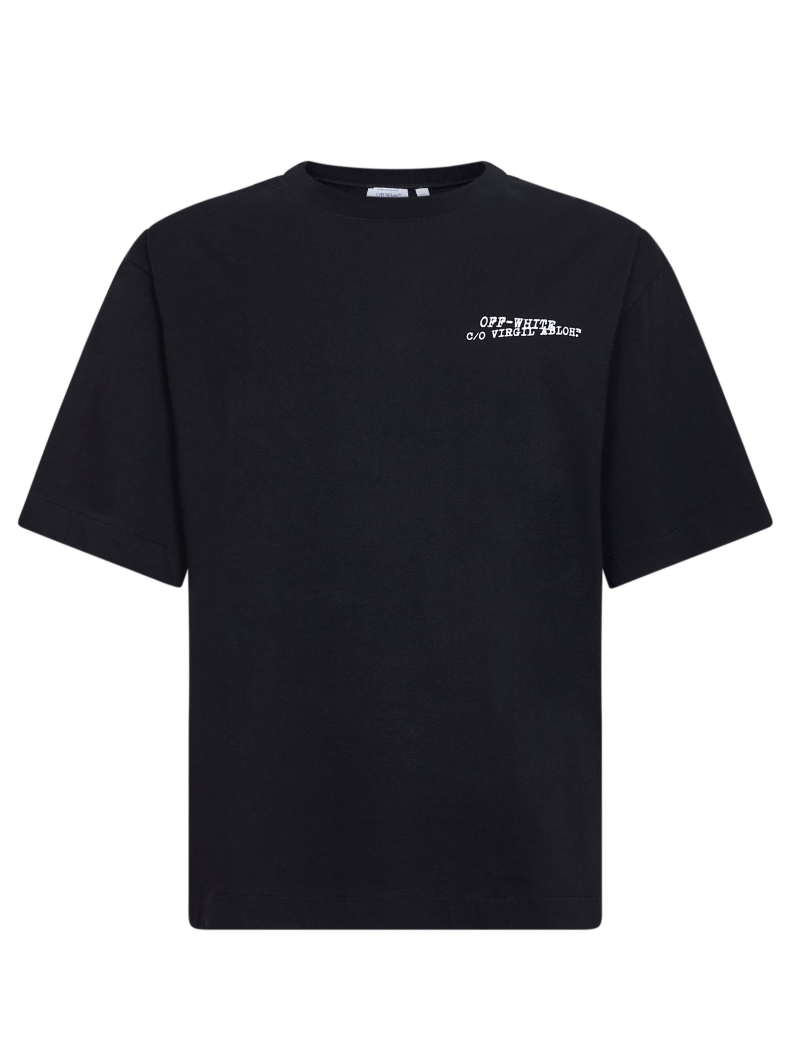 Off White Men Black Cotton Jersey Type Arrow Skate T-Shirt OFF-WHITE