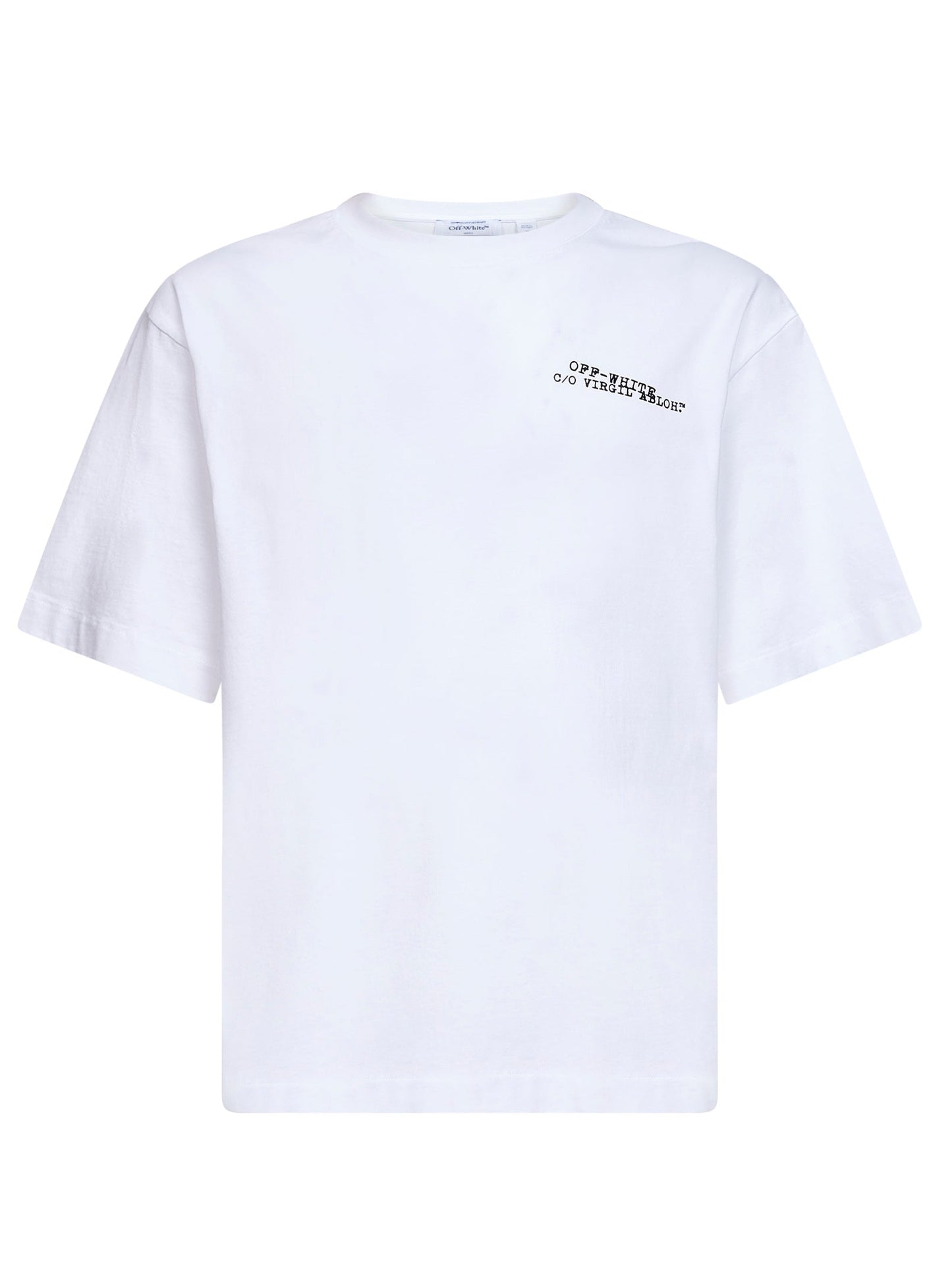 Off White Men White Cotton Jersey Type Arrow Skate T-Shirt OFF-WHITE