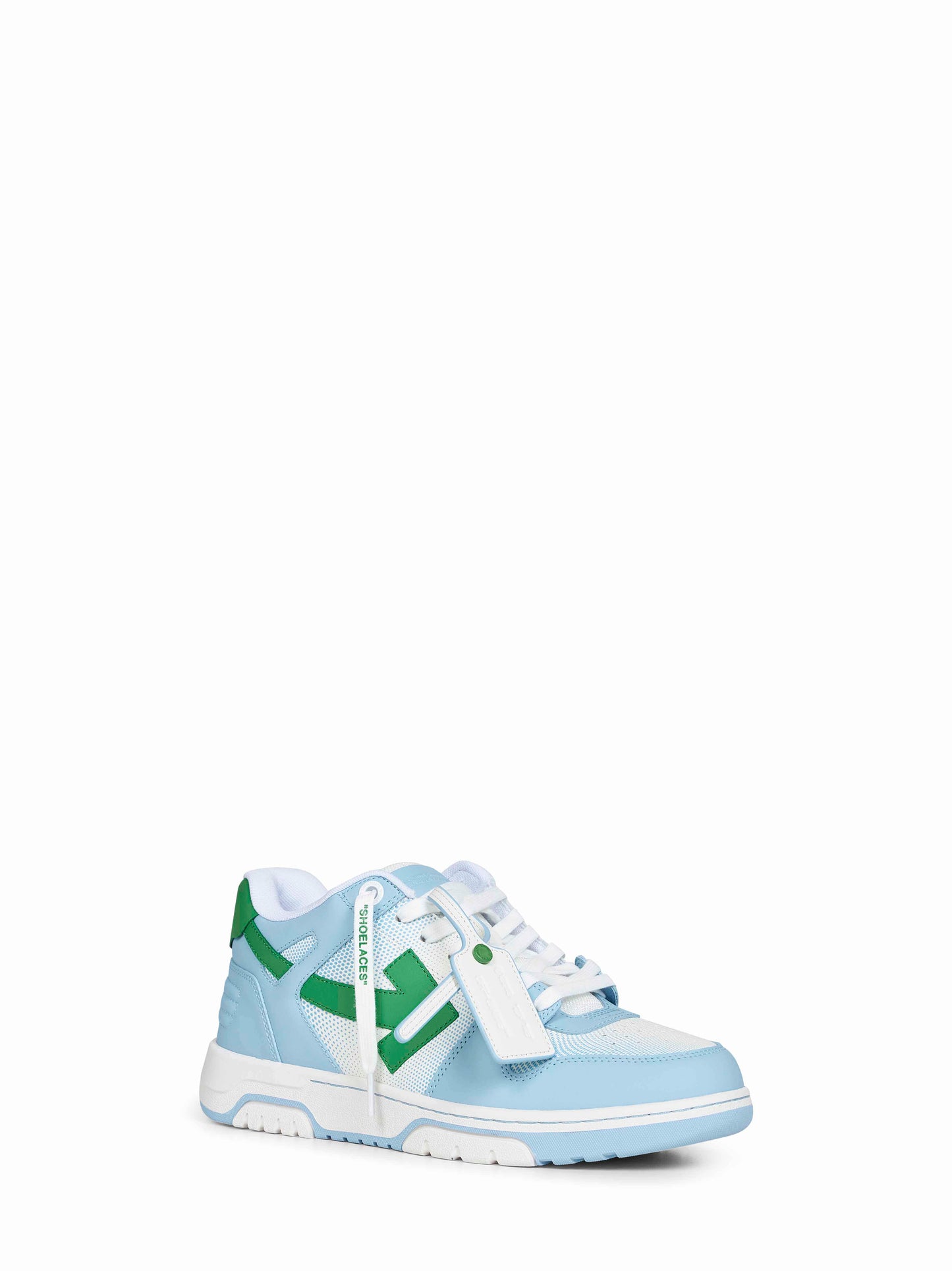 Off White Men Baby Blue And Green Out Off Office Calf Gradient Sneakers OFF-WHITE