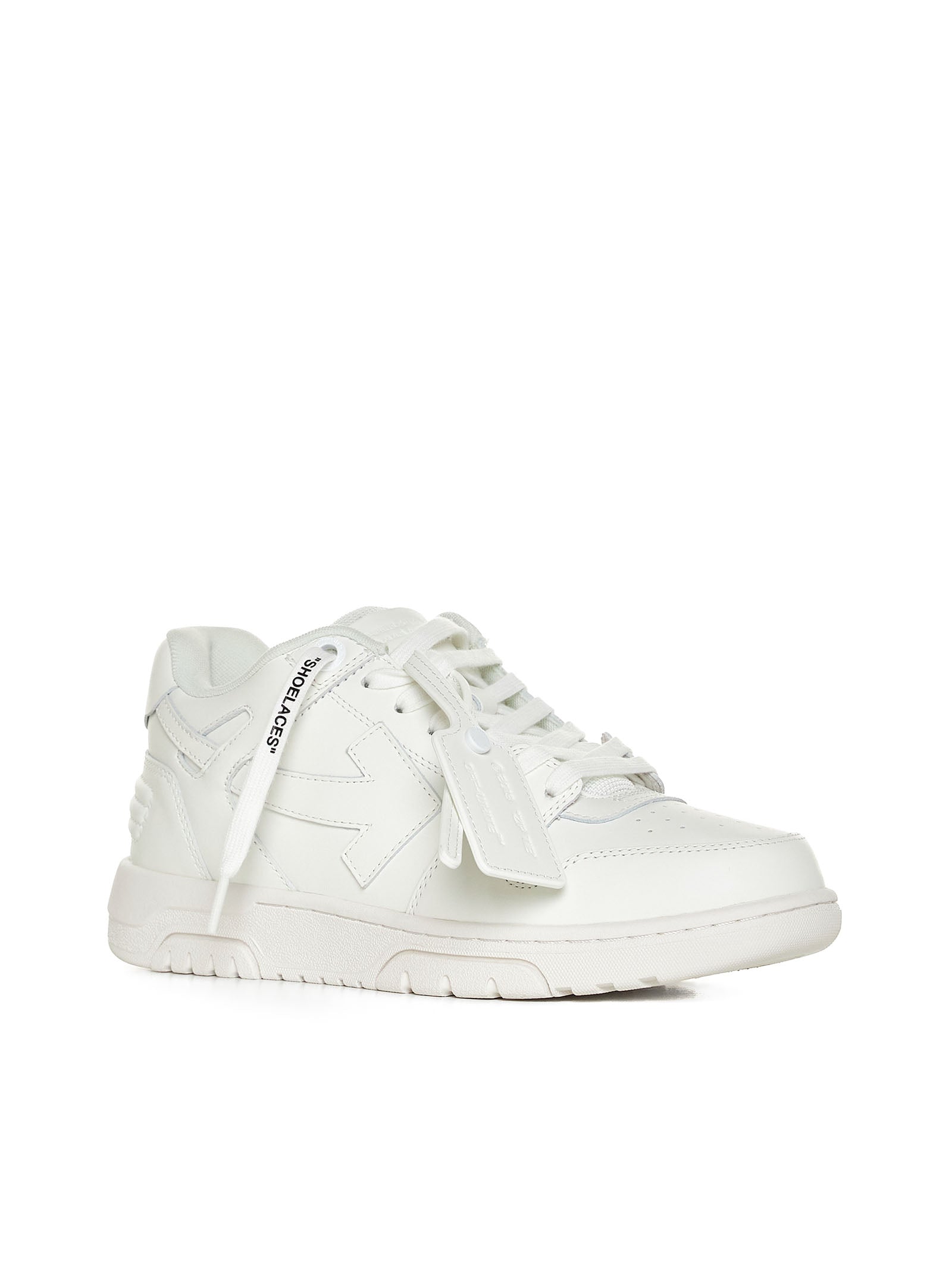 Off White Women "Out Of Office Sneakers In Leather" OFF-WHITE