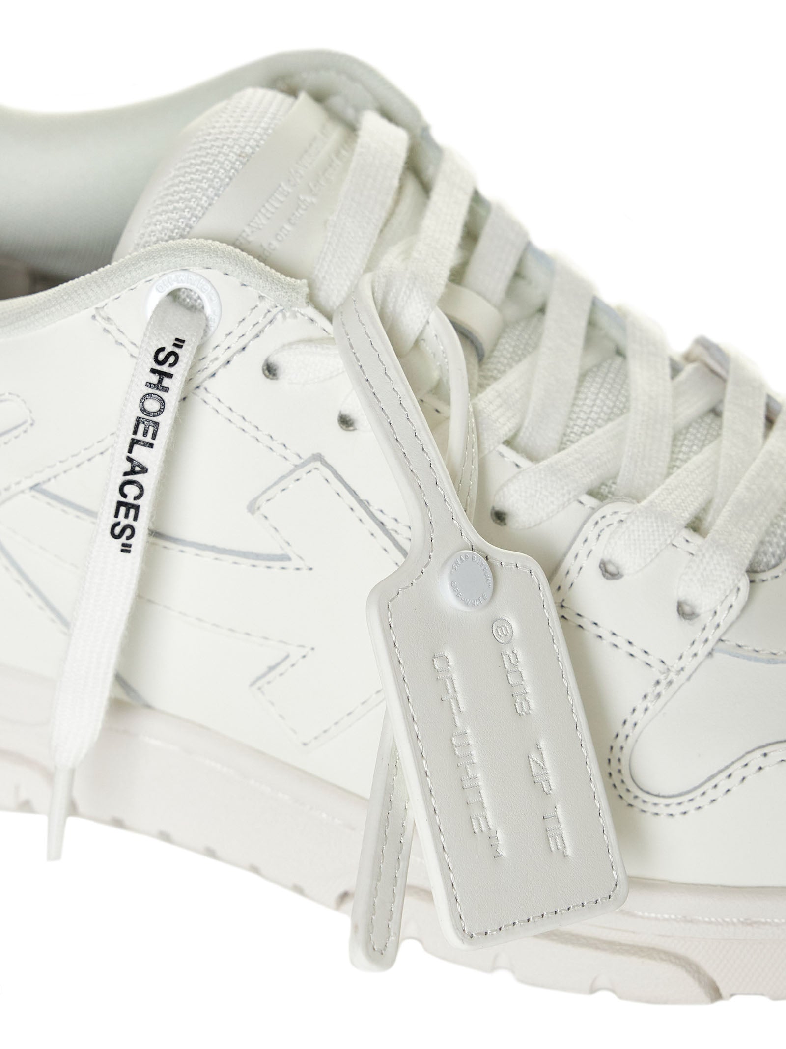 Off White Women "Out Of Office Sneakers In Leather" OFF-WHITE