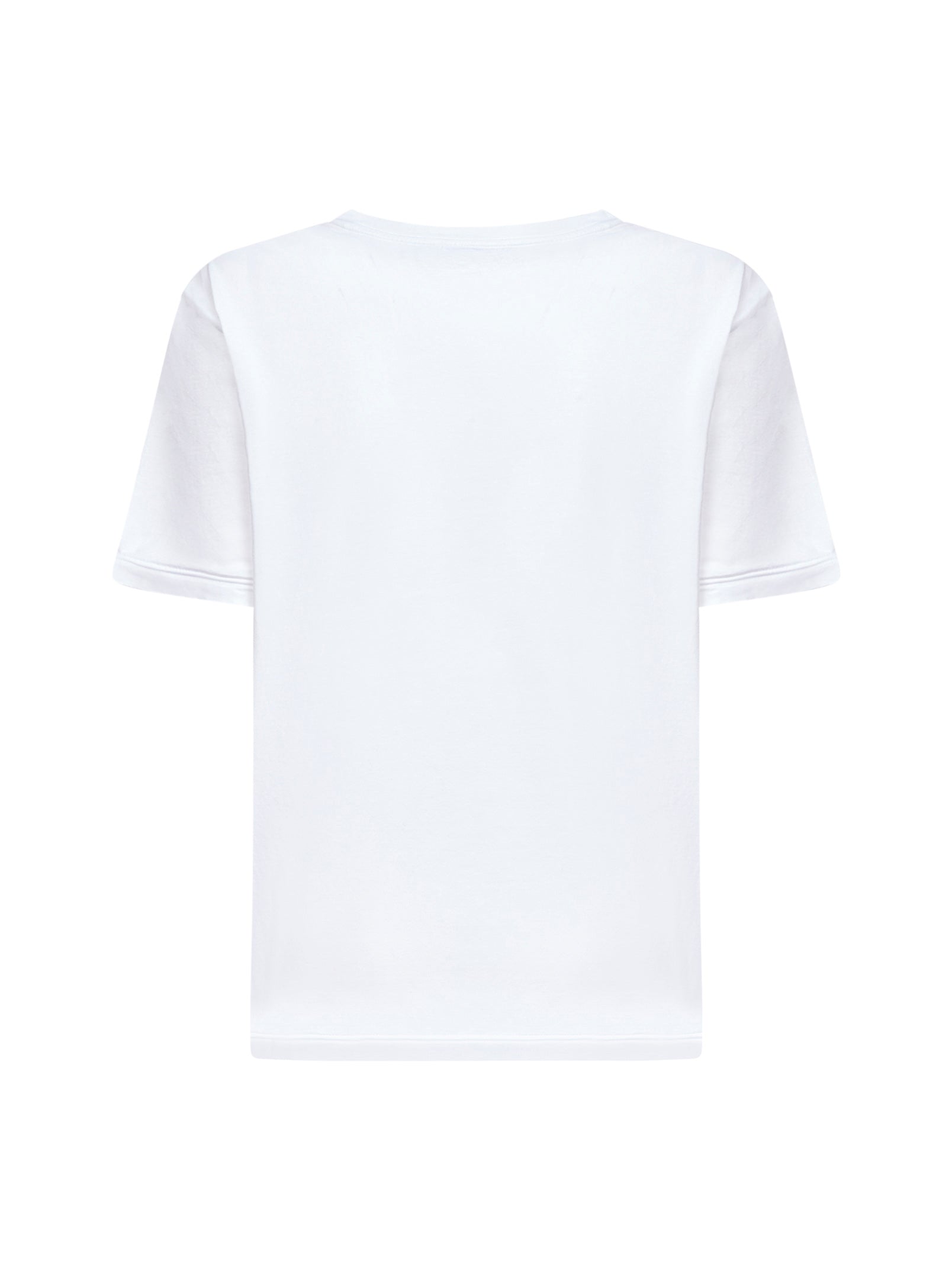 Prada Abbigliamento Women White Cotton Jersey Logo T-Shirt PRADA