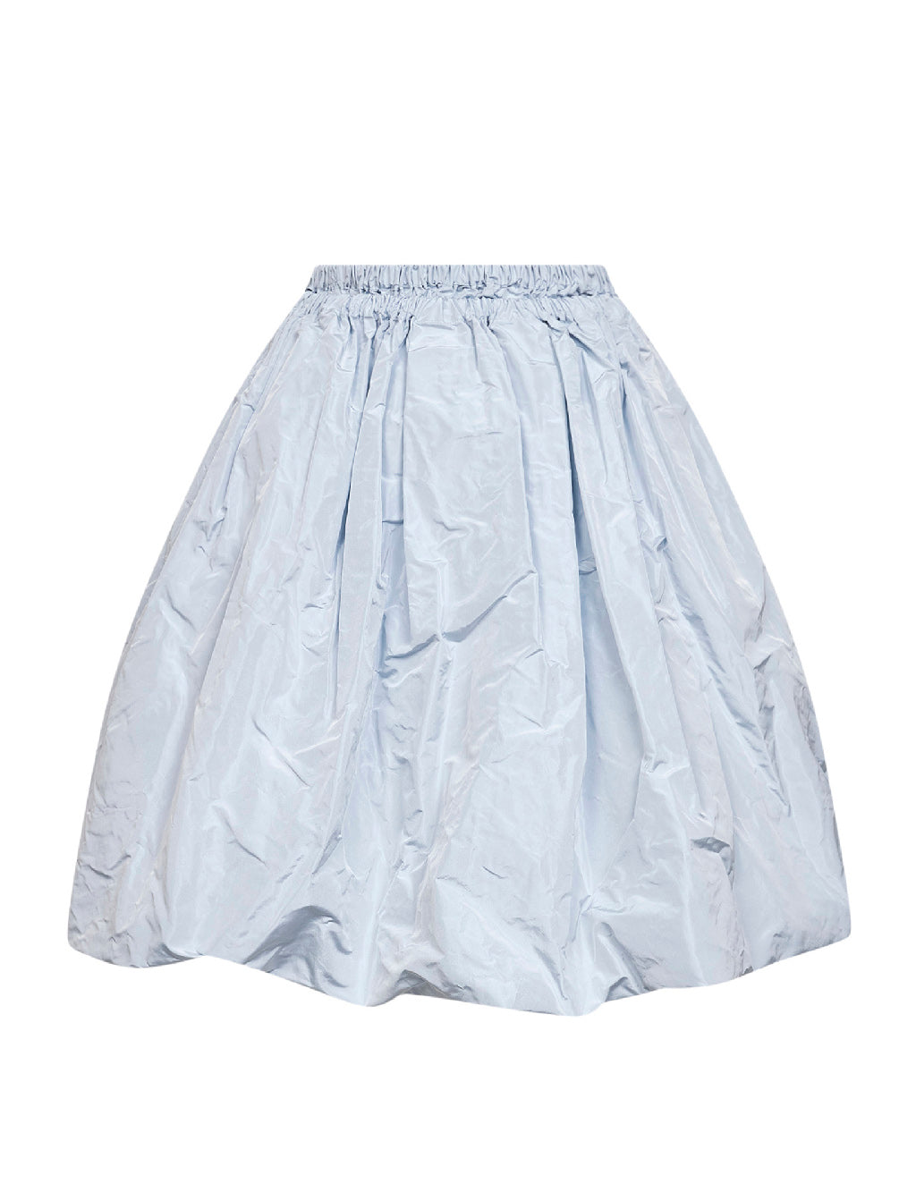 Prada Abbigliamento Women Light Blue Silk Technical Taffeta Short Skirt PRADA