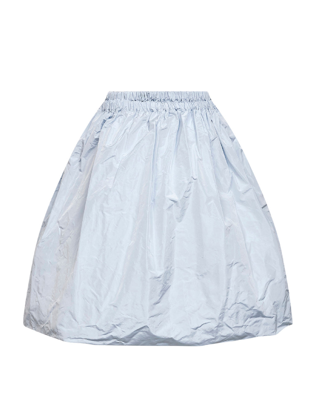Prada Abbigliamento Women Light Blue Silk Technical Taffeta Short Skirt PRADA