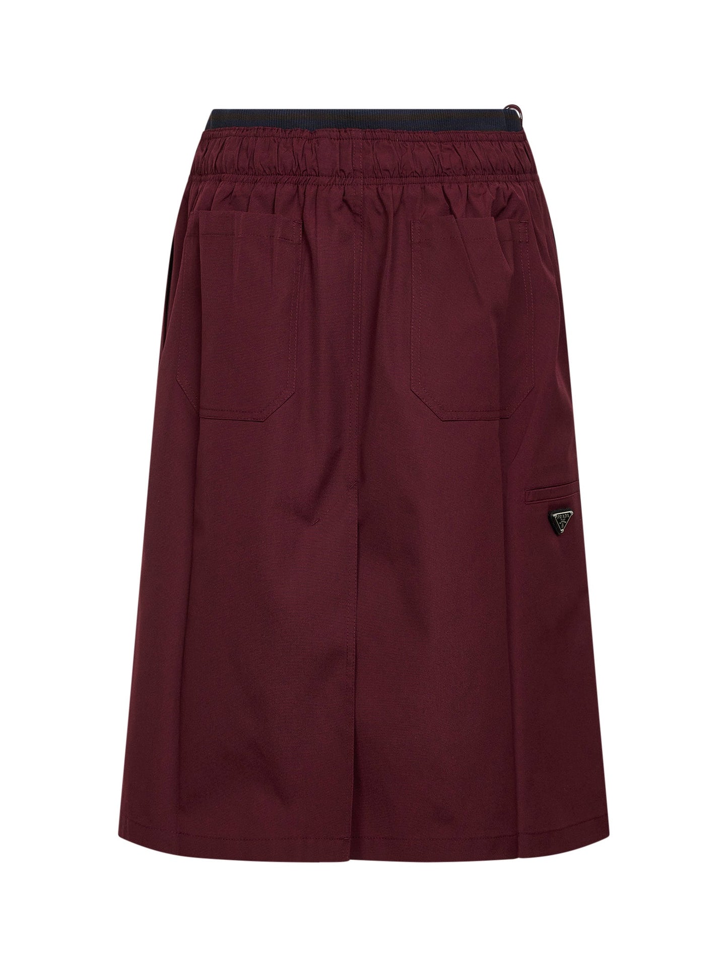 Prada Abbigliamento Women Garnet Twill Midi Skirt PRADA