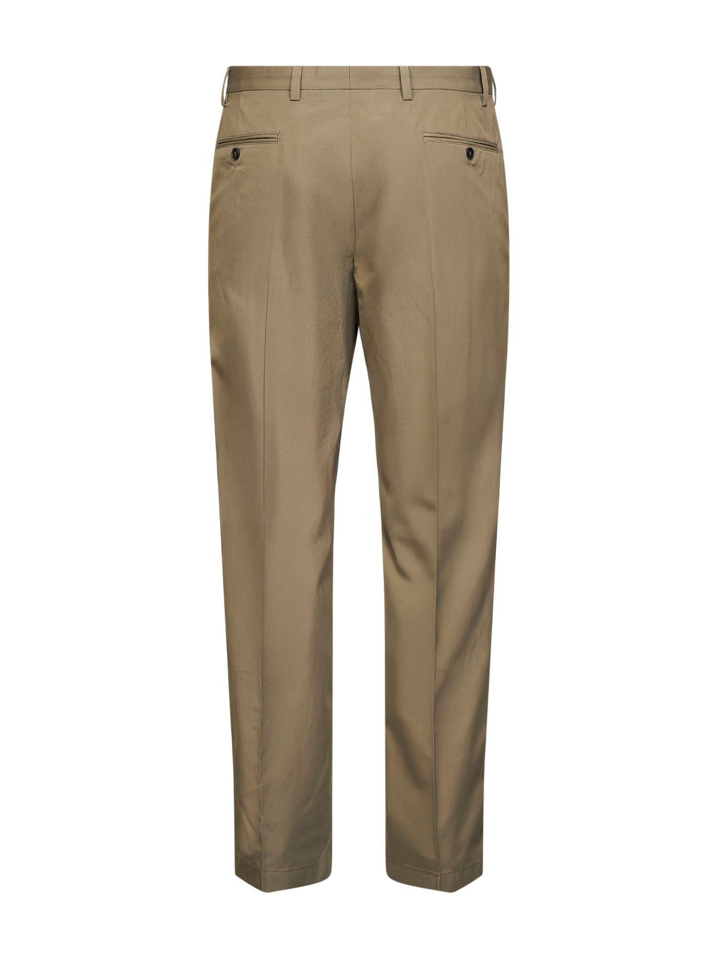 Prada Abbigliamento Men Clay Cotton Trousers With Key Ring PRADA
