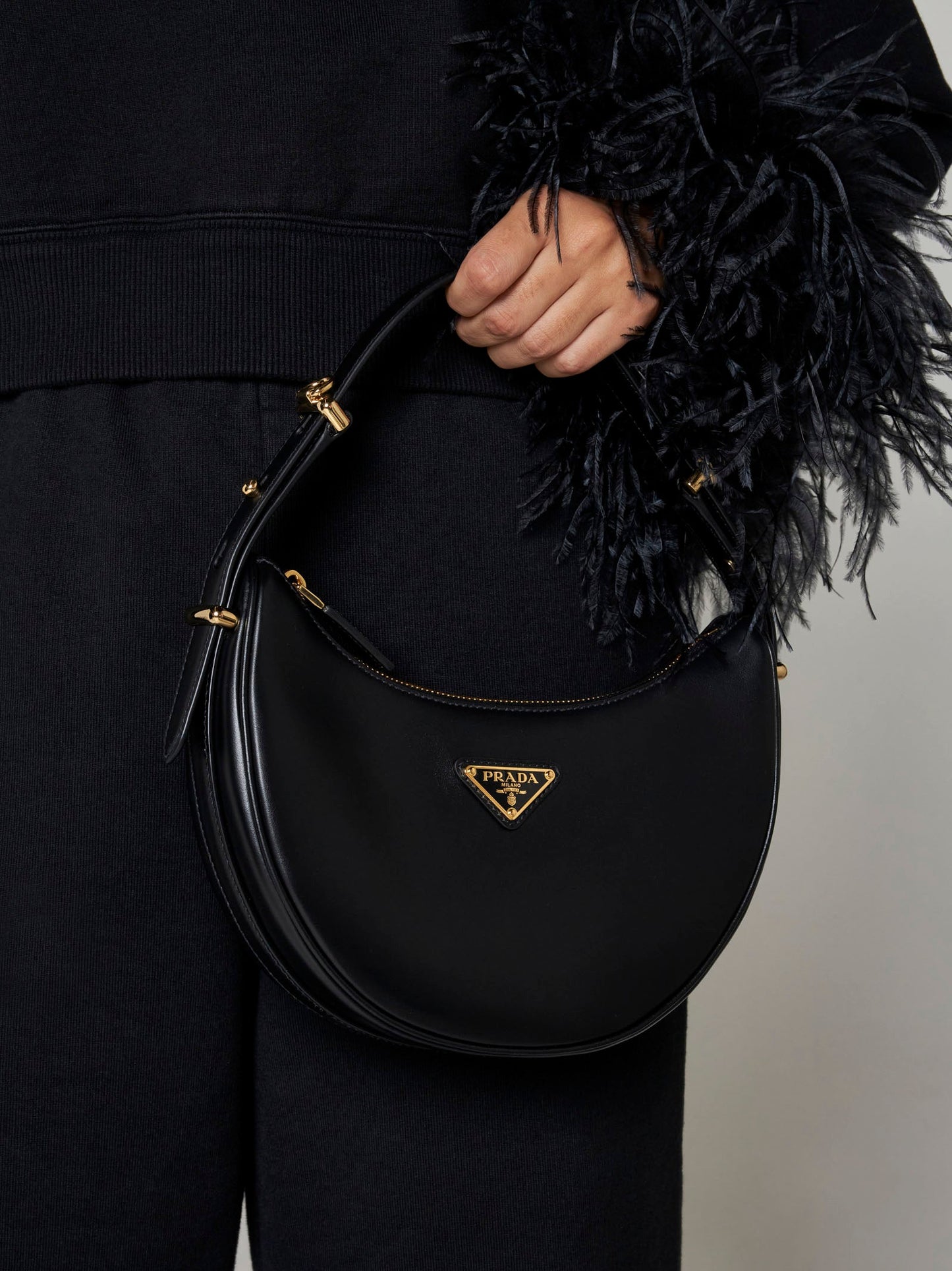 Prada Borse Women Arque' Leather Bag By Prada PRADA