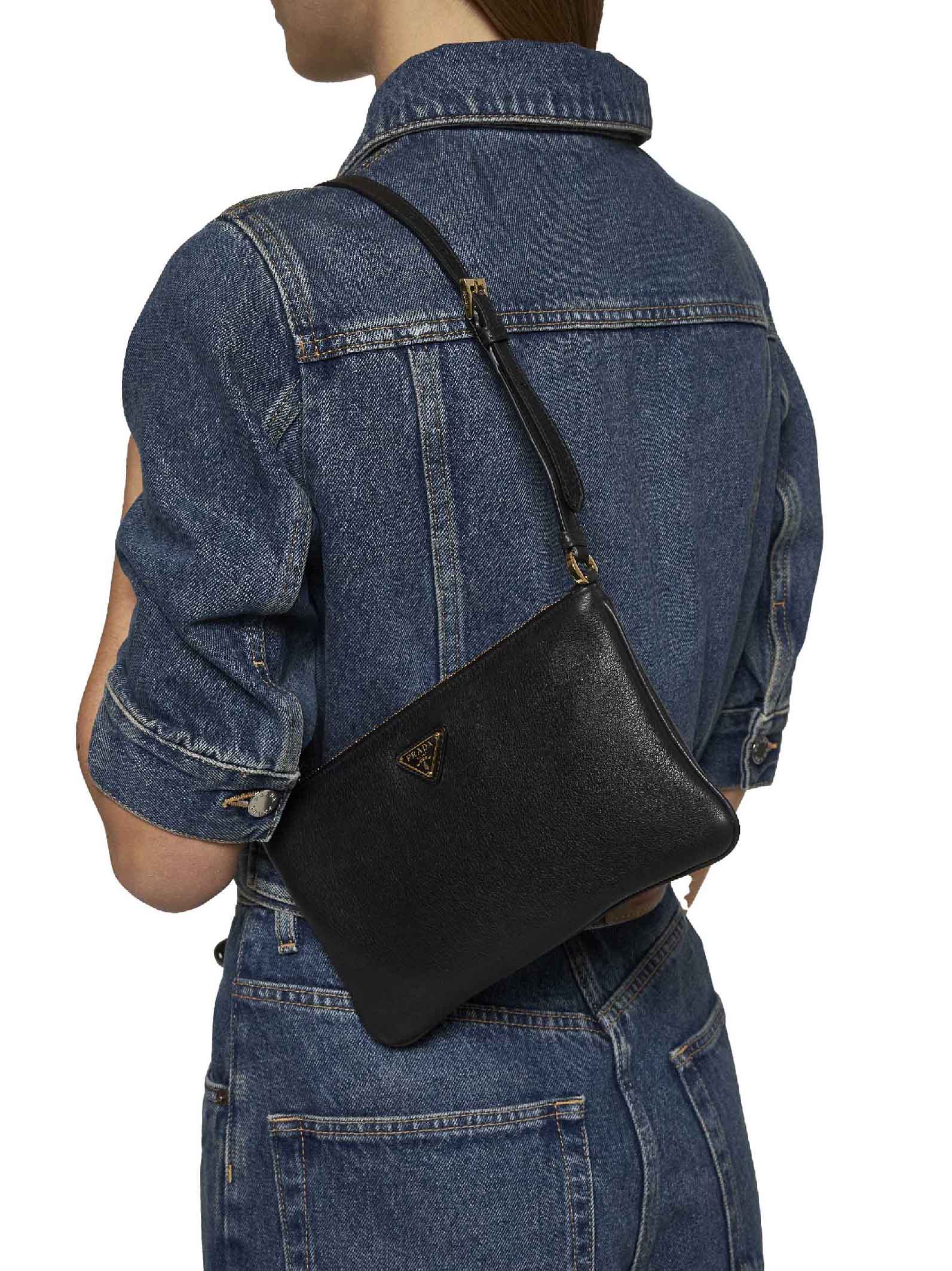 Prada Borse Women Black Shoulder Bag PRADA