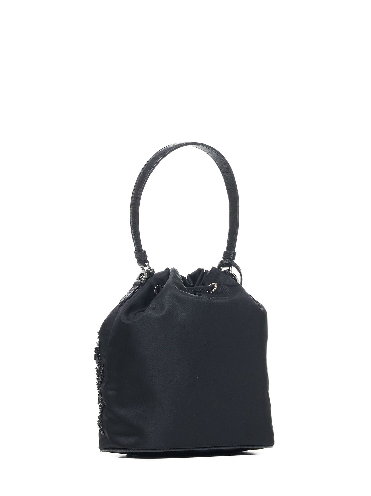 Prada Borse Women Crystals Re-Nylon Mini Bucket Bag PRADA
