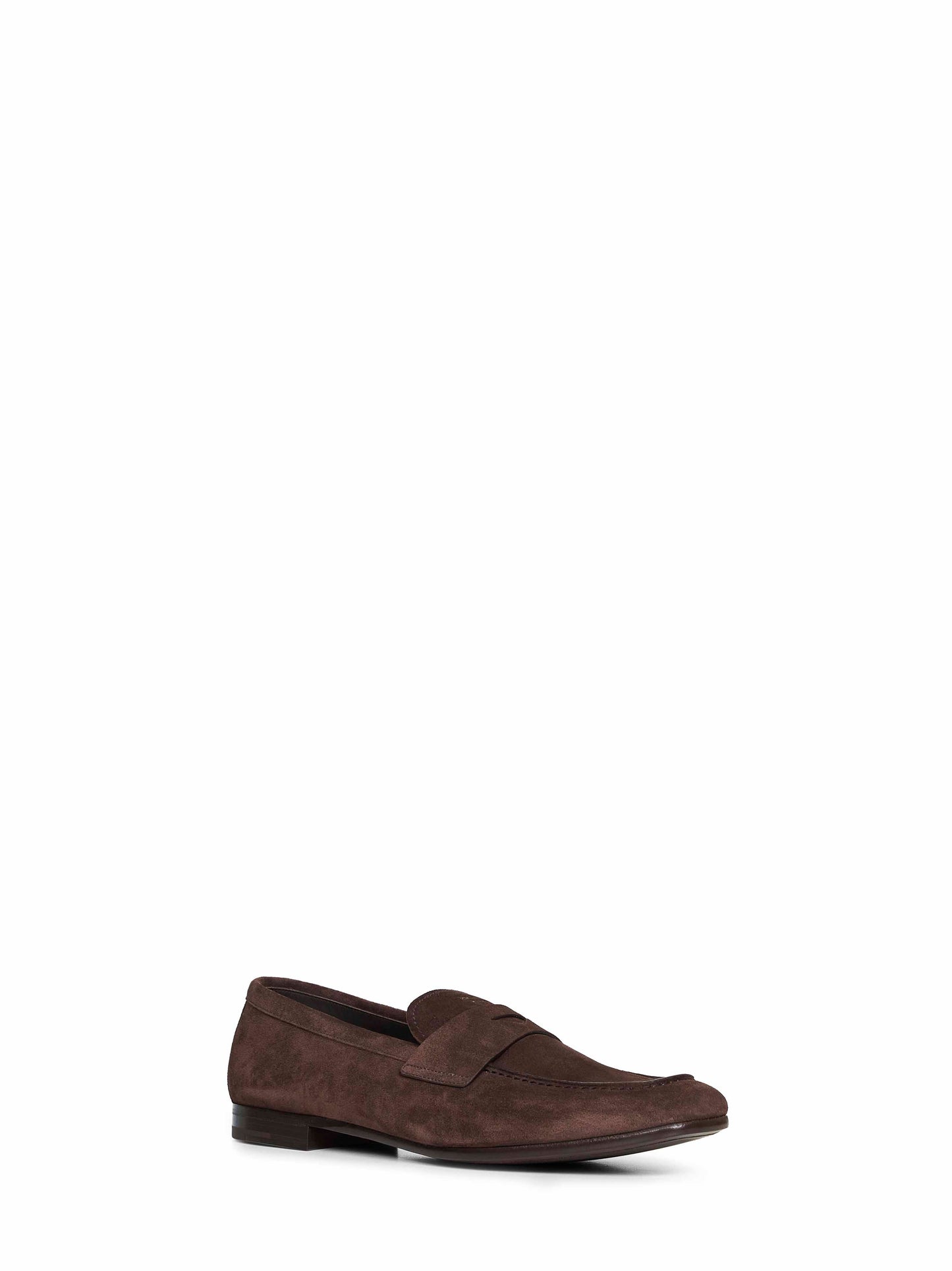 Prada Calzature Men Dark Brown Suede Loafers PRADA