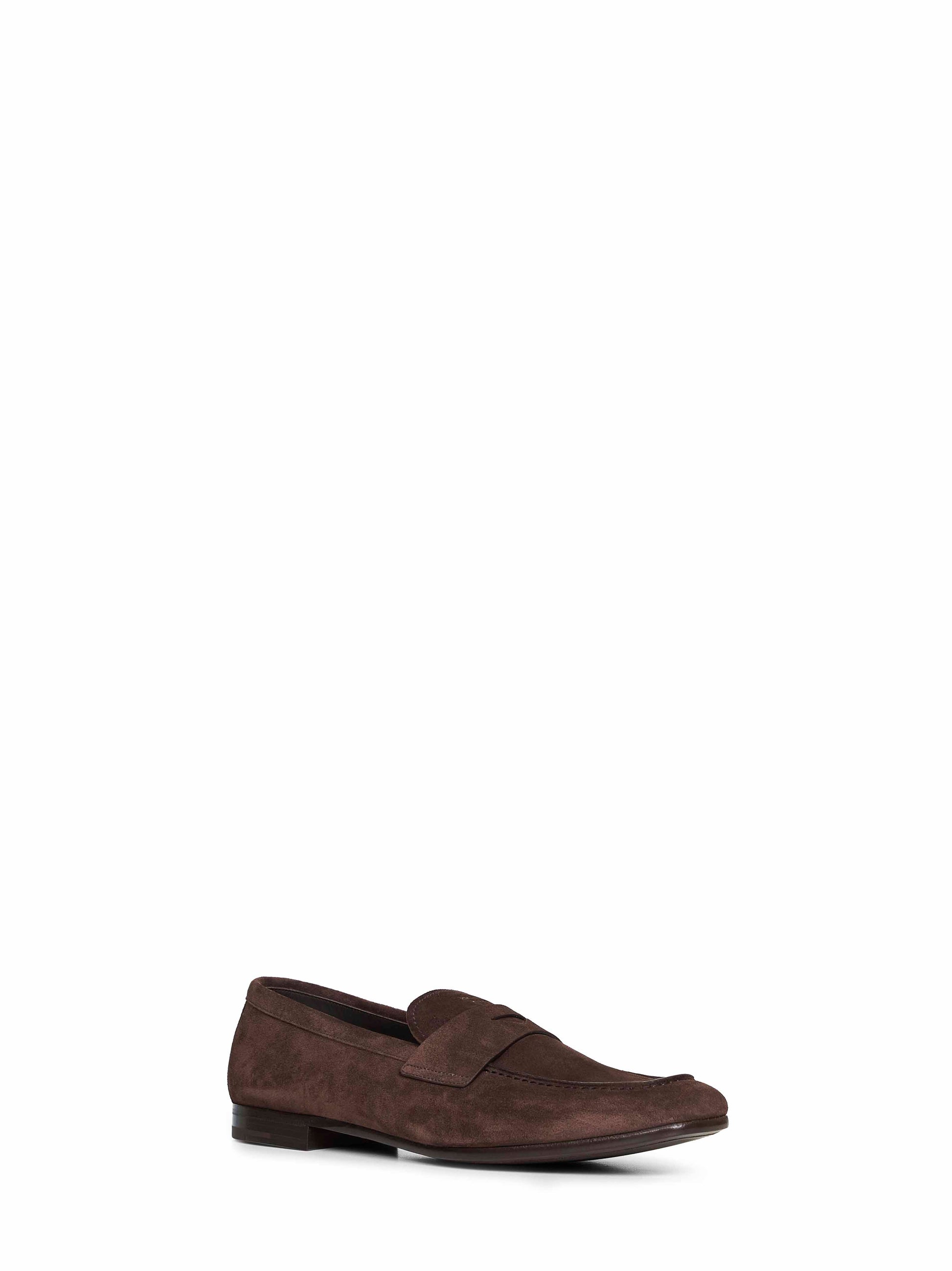 Prada Calzature Men Dark Brown Suede Loafers PRADA