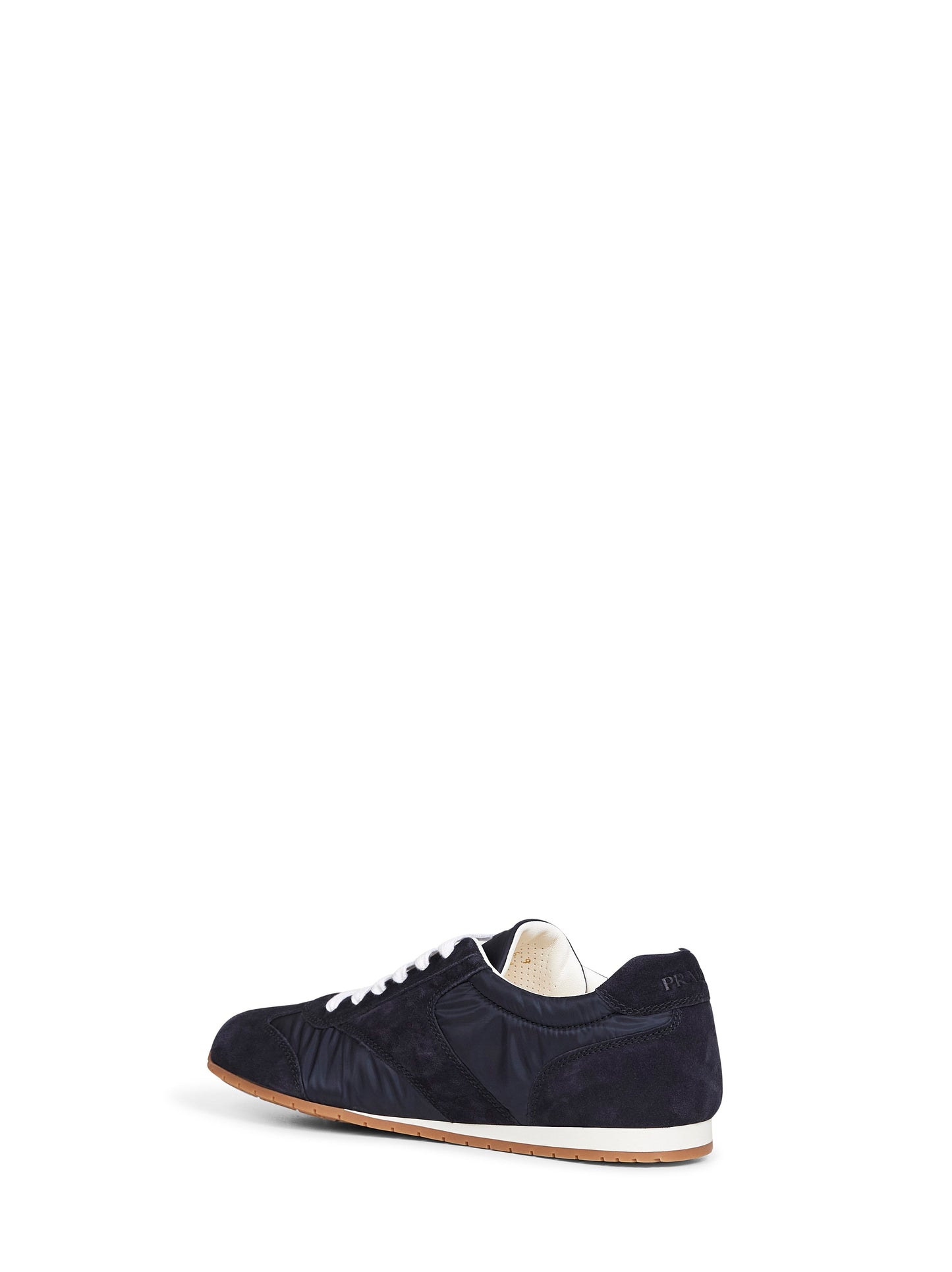 Prada Calzature Men Blue Re-Nylon And Suede Sneakers PRADA