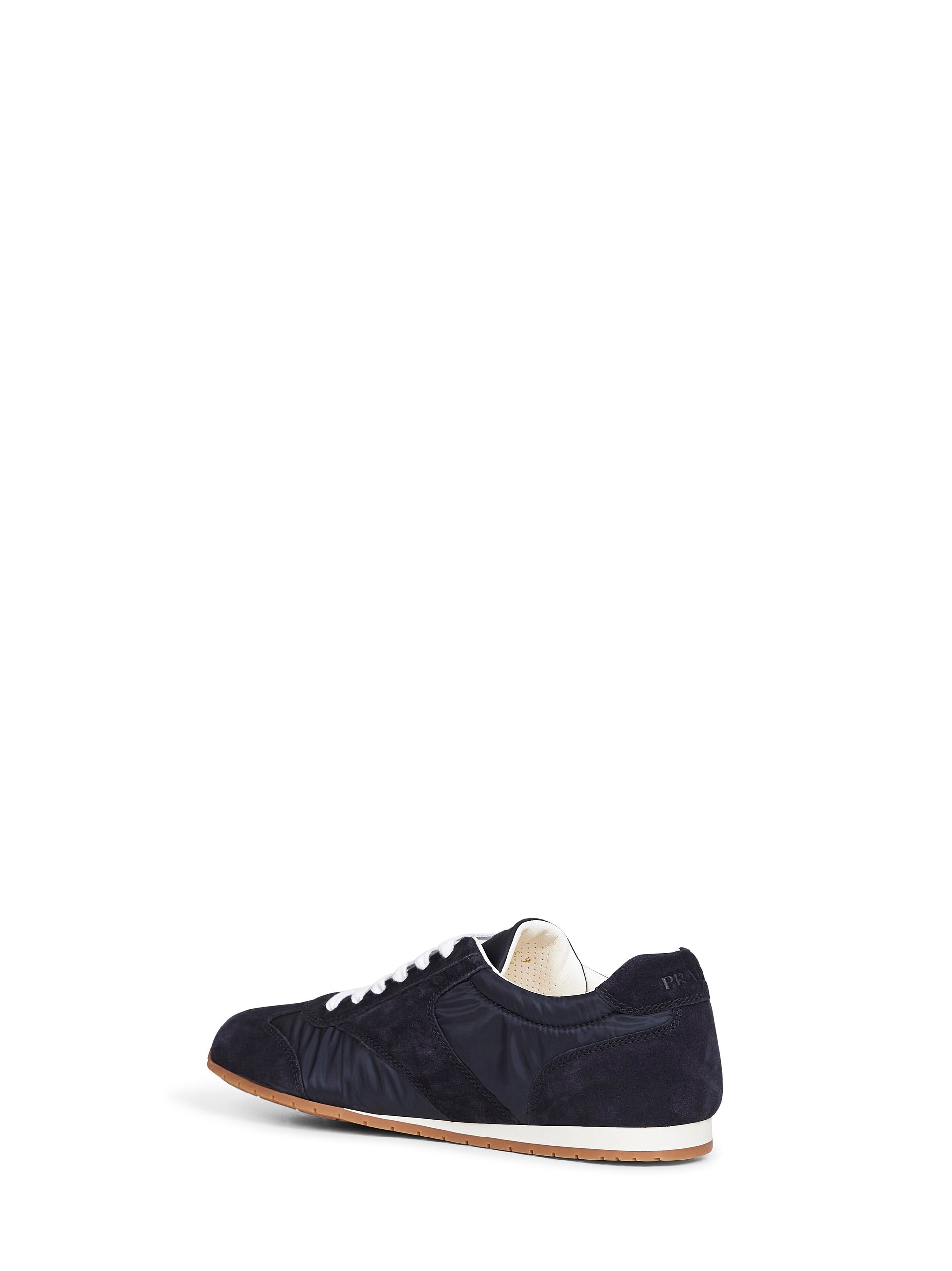 Prada Calzature Men Blue Re-Nylon And Suede Sneakers PRADA