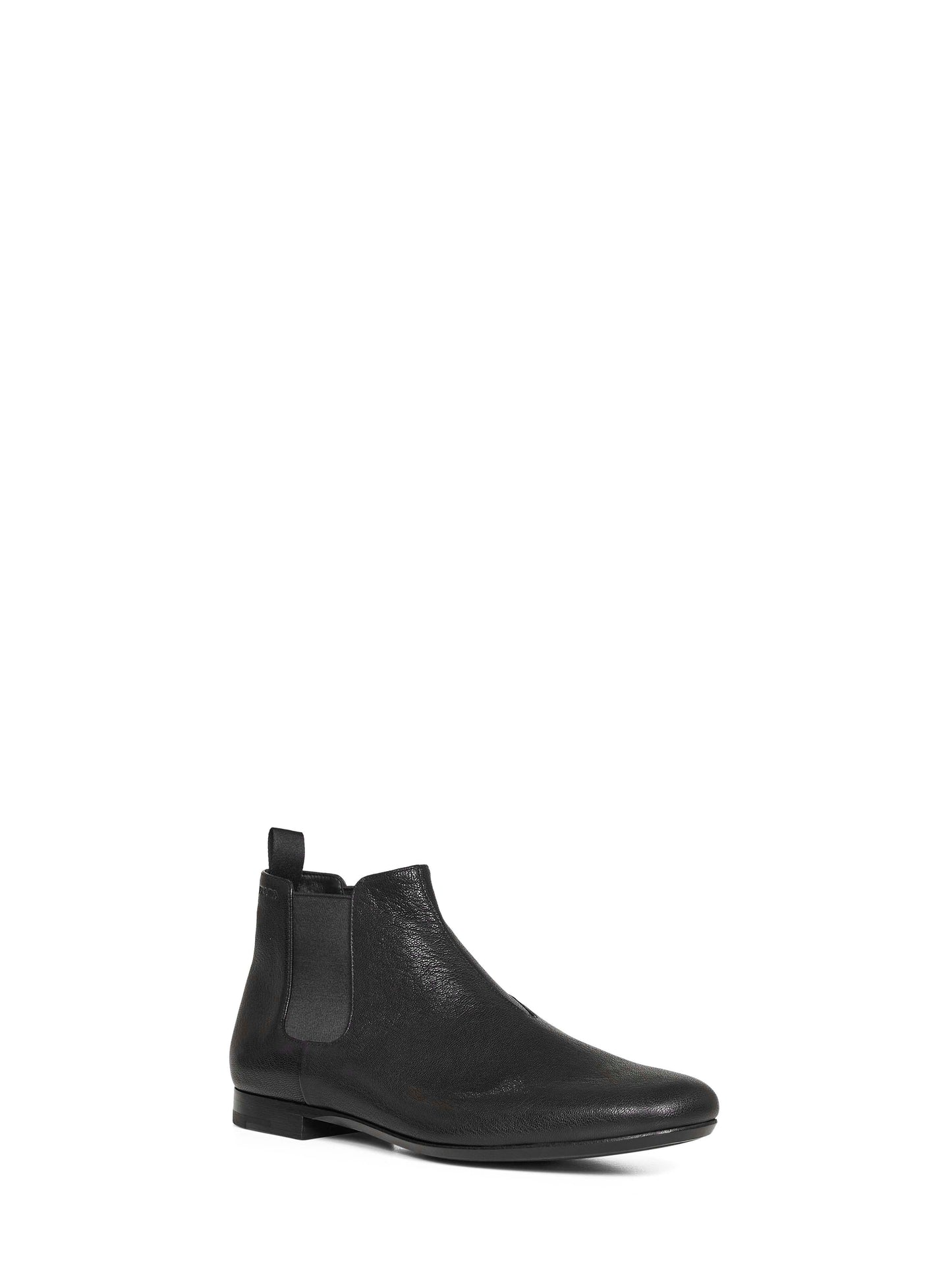Prada Calzature Men Black Leather Chelsea Boots PRADA