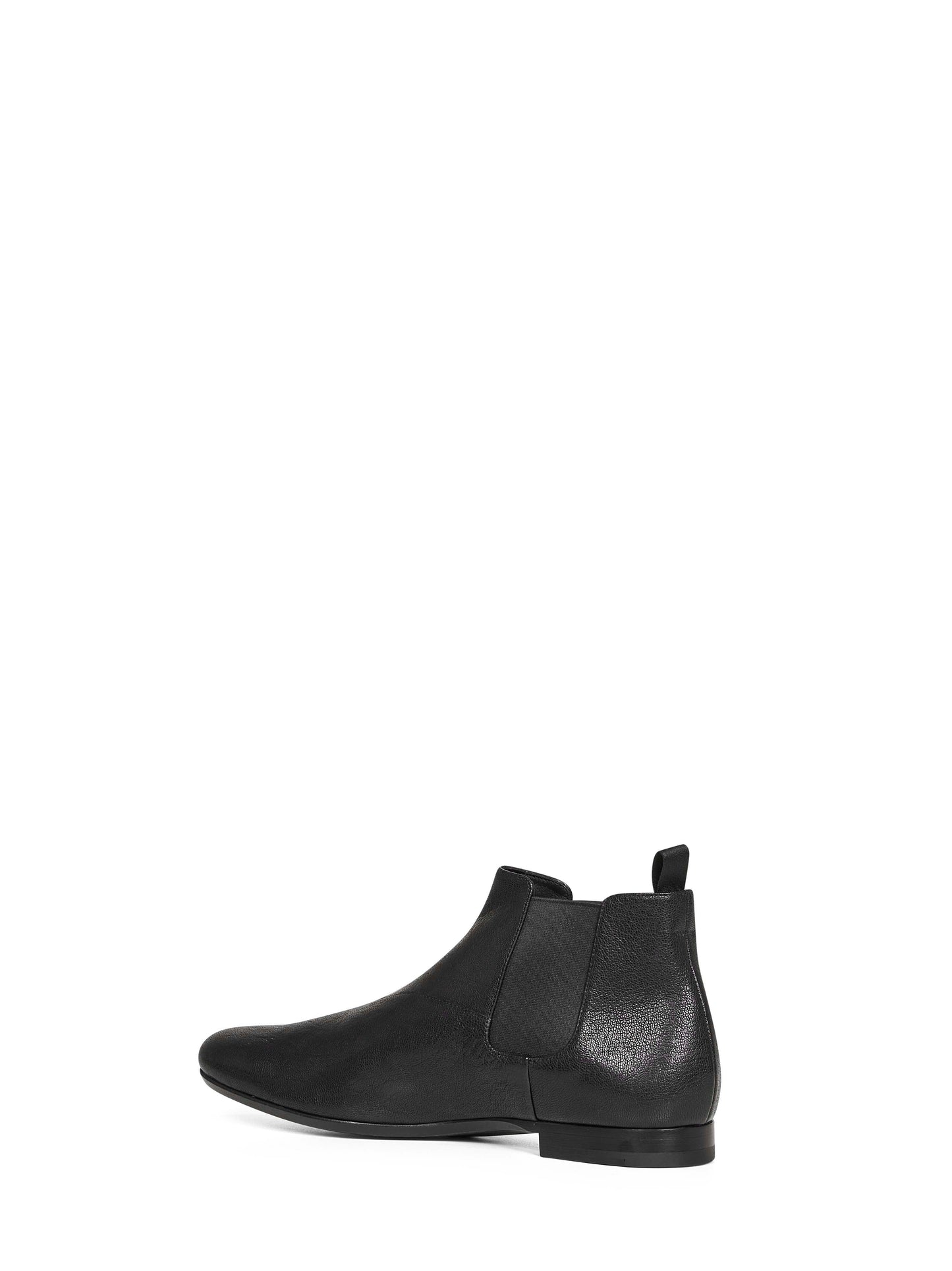 Prada Calzature Men Black Leather Chelsea Boots PRADA
