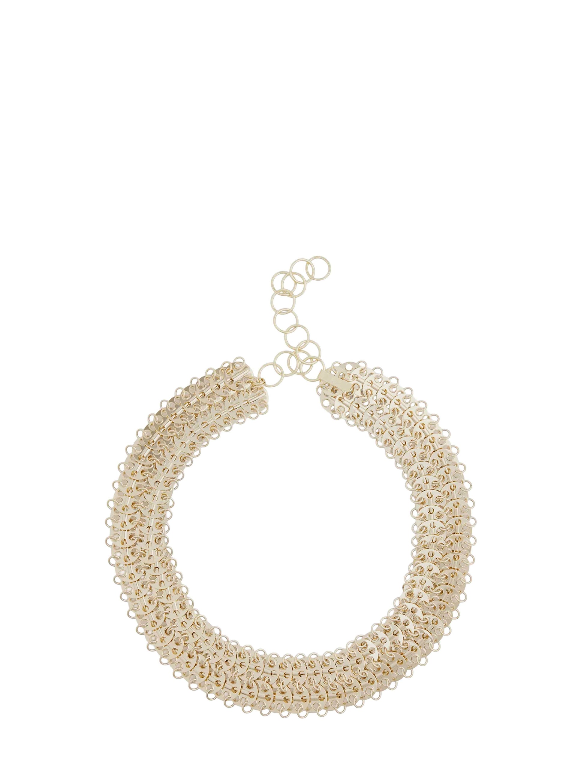 Rabanne Women Light Gold Metal Discs 1969 Jewel Belt <Br/> PACO RABANNE