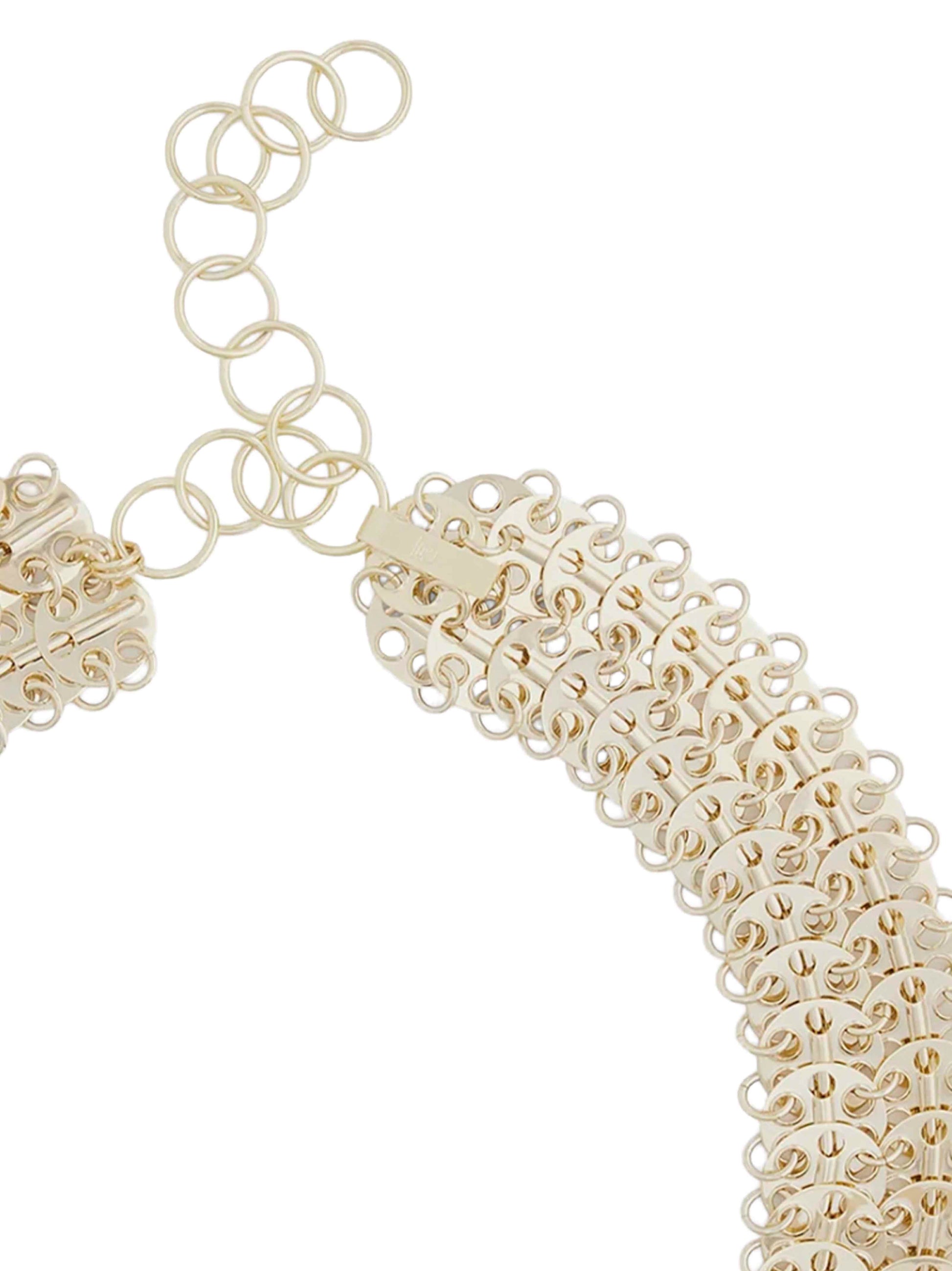 Rabanne Women Light Gold Metal Discs 1969 Jewel Belt <Br/> PACO RABANNE