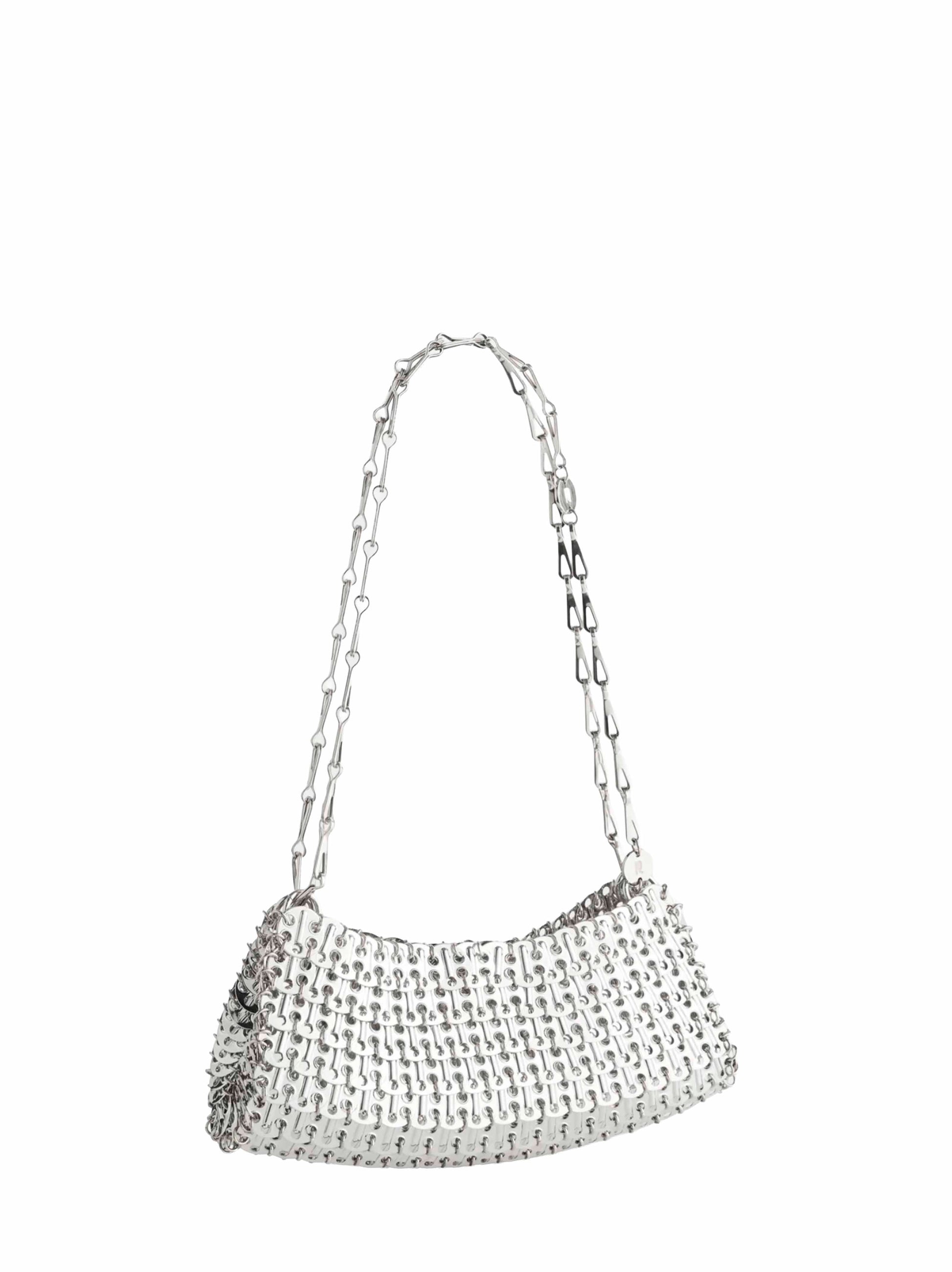 Rabanne Women Silver 1969 Clutch Shoulder Bag PACO RABANNE