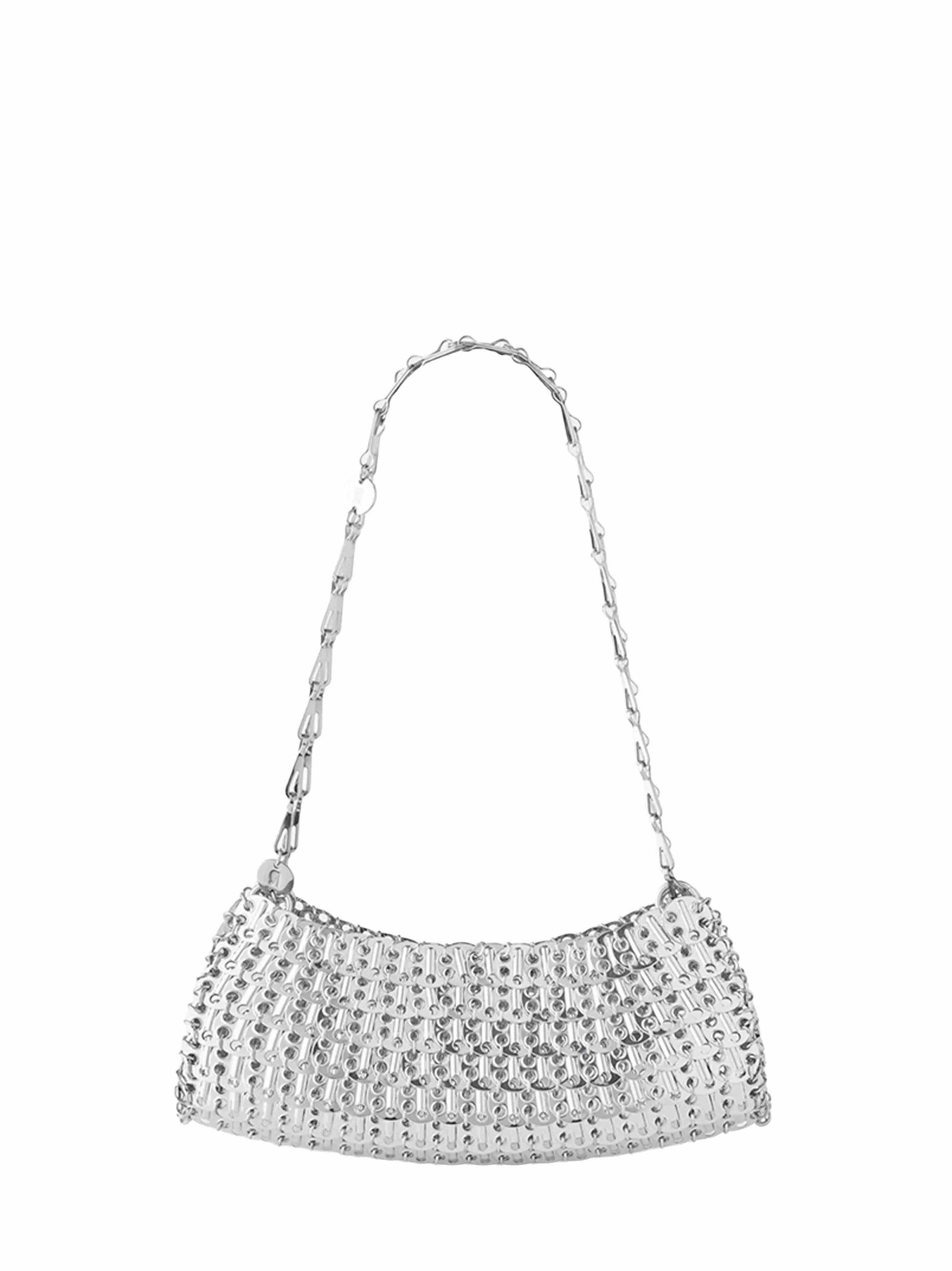 Rabanne Women Silver 1969 Clutch Shoulder Bag PACO RABANNE