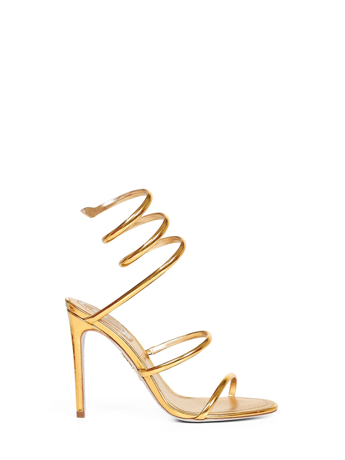 Rene Caovilla Women Metallic Gold Cleo 105 Sandals RENE CAOVILLA