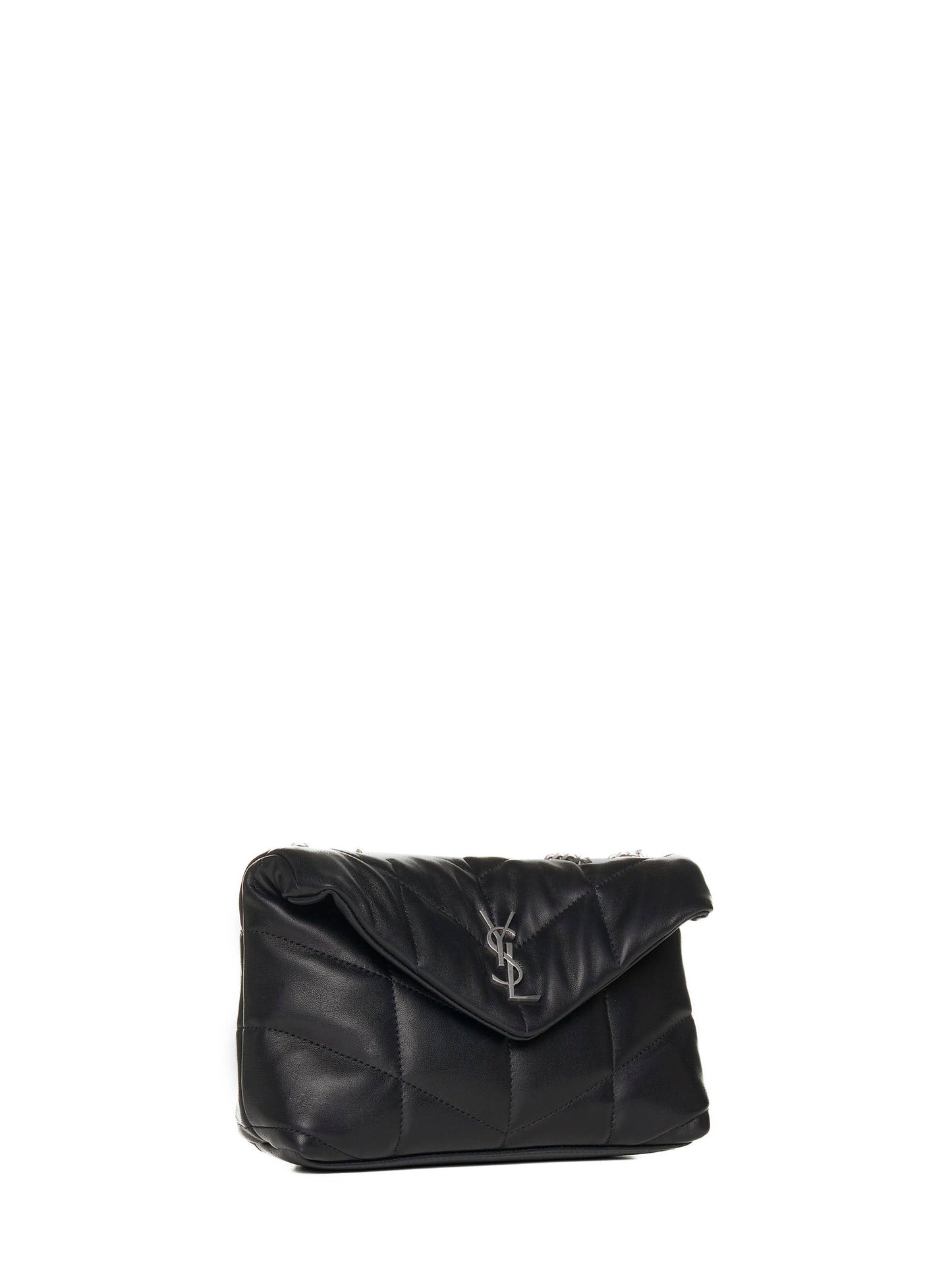 Saint Laurent Women Puffer Toy Quilted Leather Mini Bag
