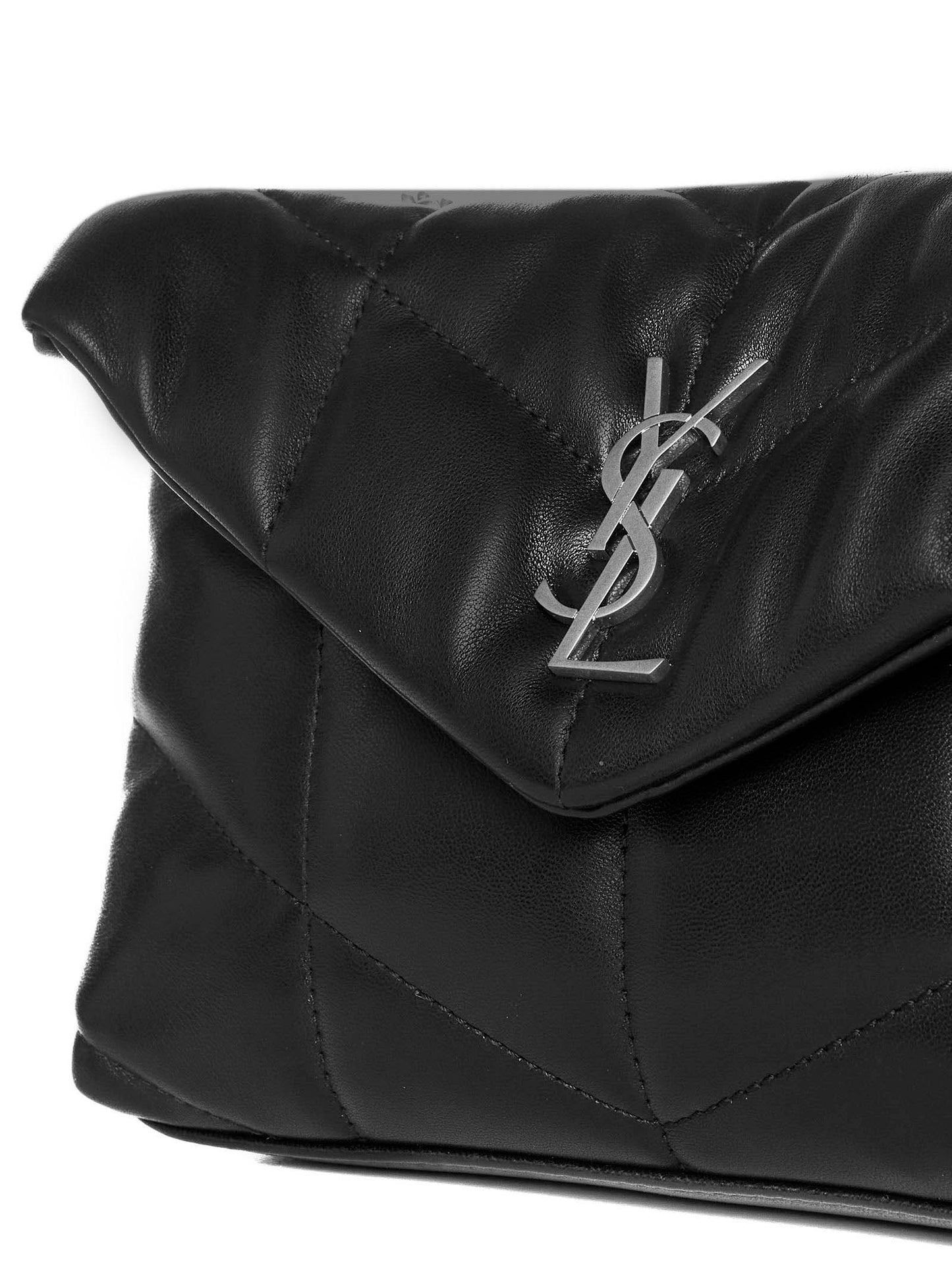 Saint Laurent Women Puffer Toy Quilted Leather Mini Bag