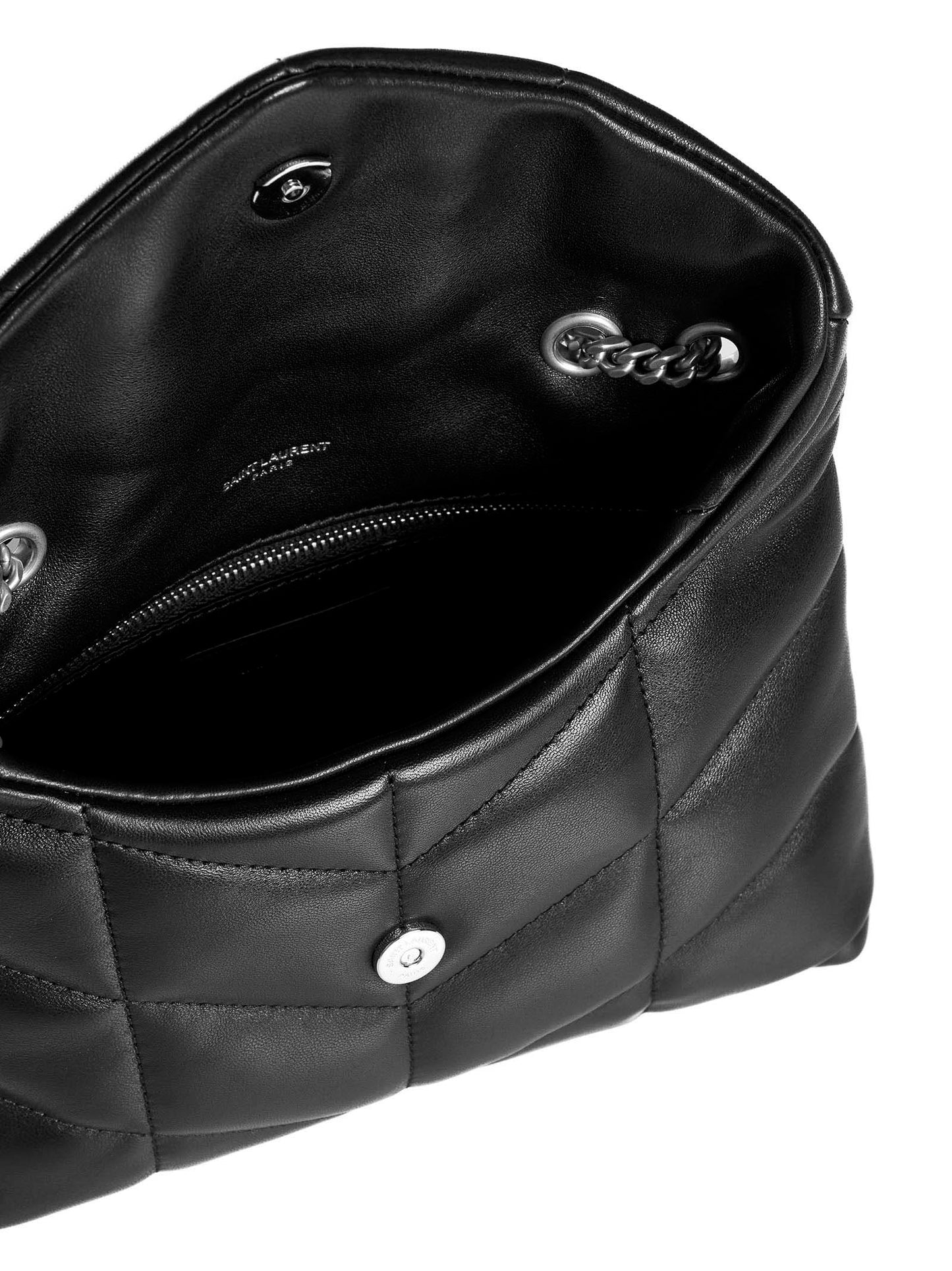 Saint Laurent Women Puffer Toy Quilted Leather Mini Bag