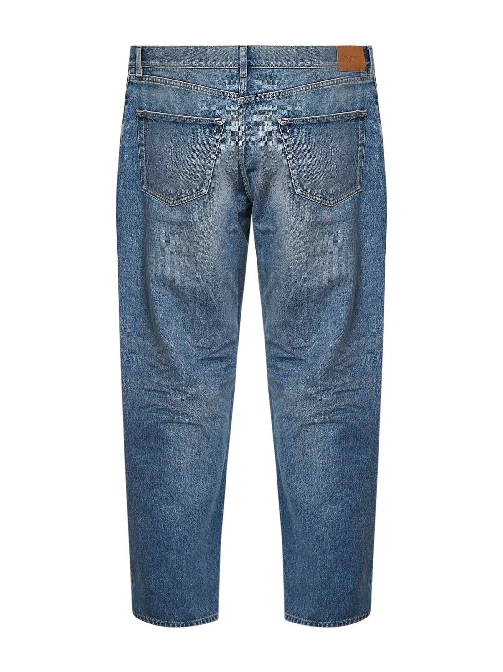 Saint Laurent Men Blue Cotton Denim Mick Long Jeans SAINT LAURENT