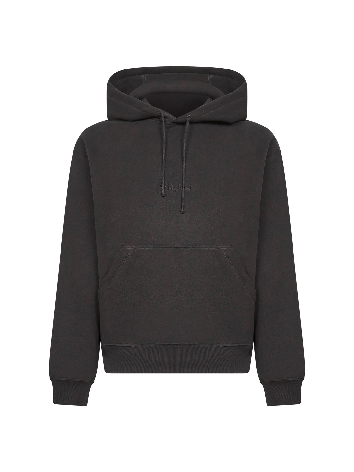 Saint Laurent Men Black Saint Laurent Hoodie