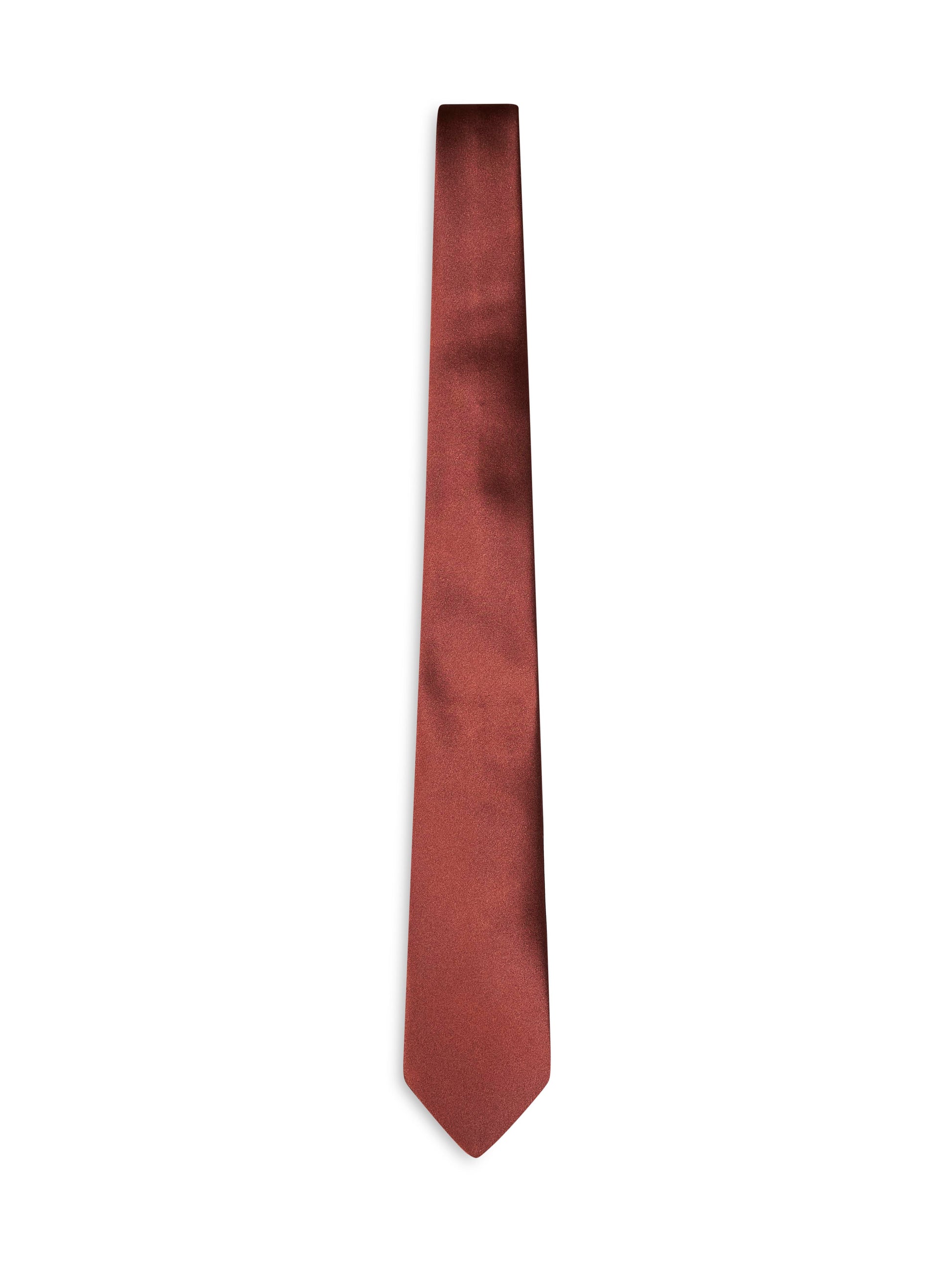 Saint Laurent Men Copper Silk Satin Tie SAINT LAURENT