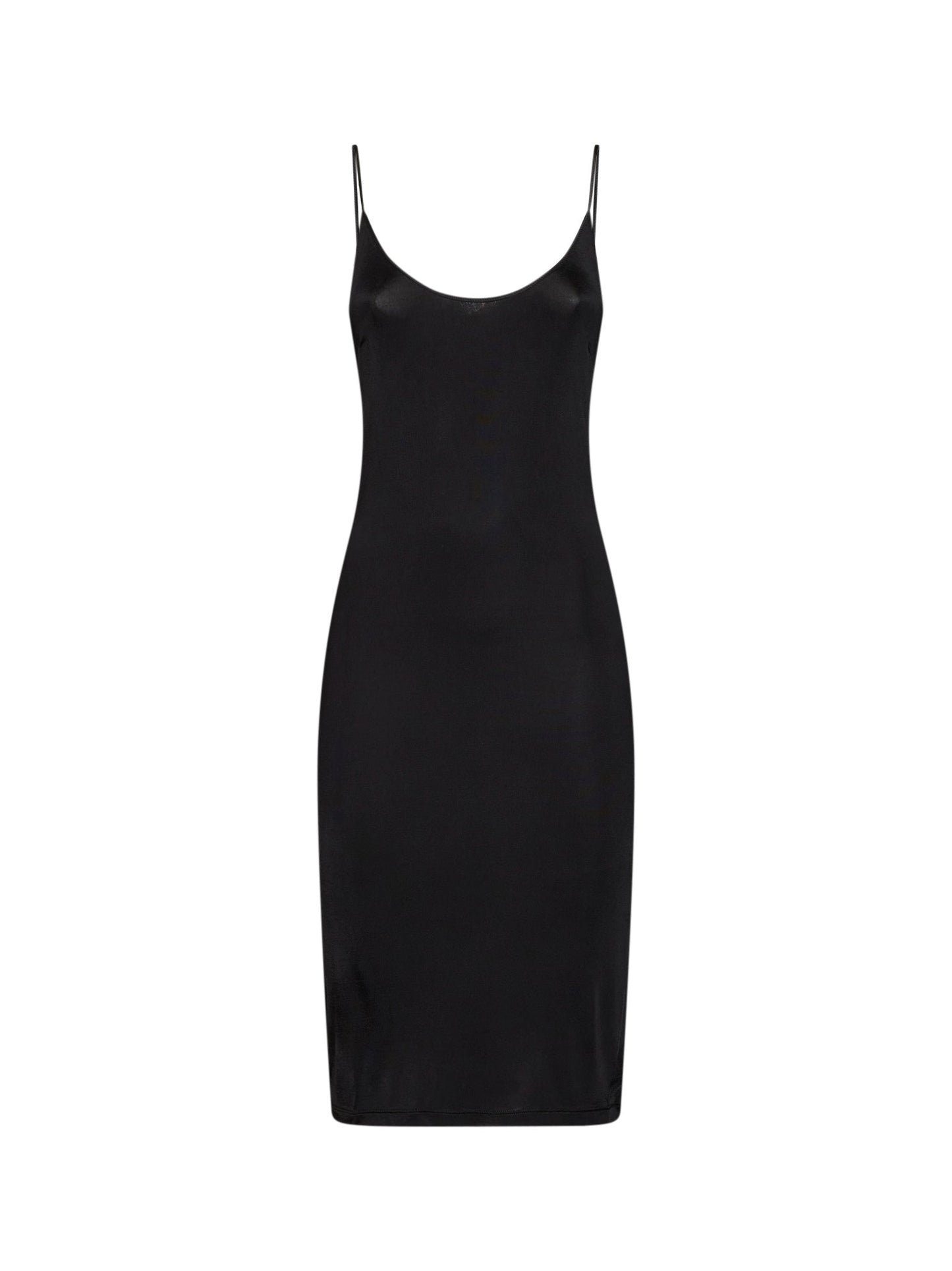 Saint Laurent Women Black Jersey Cassandre Open Back Dress SAINT LAURENT
