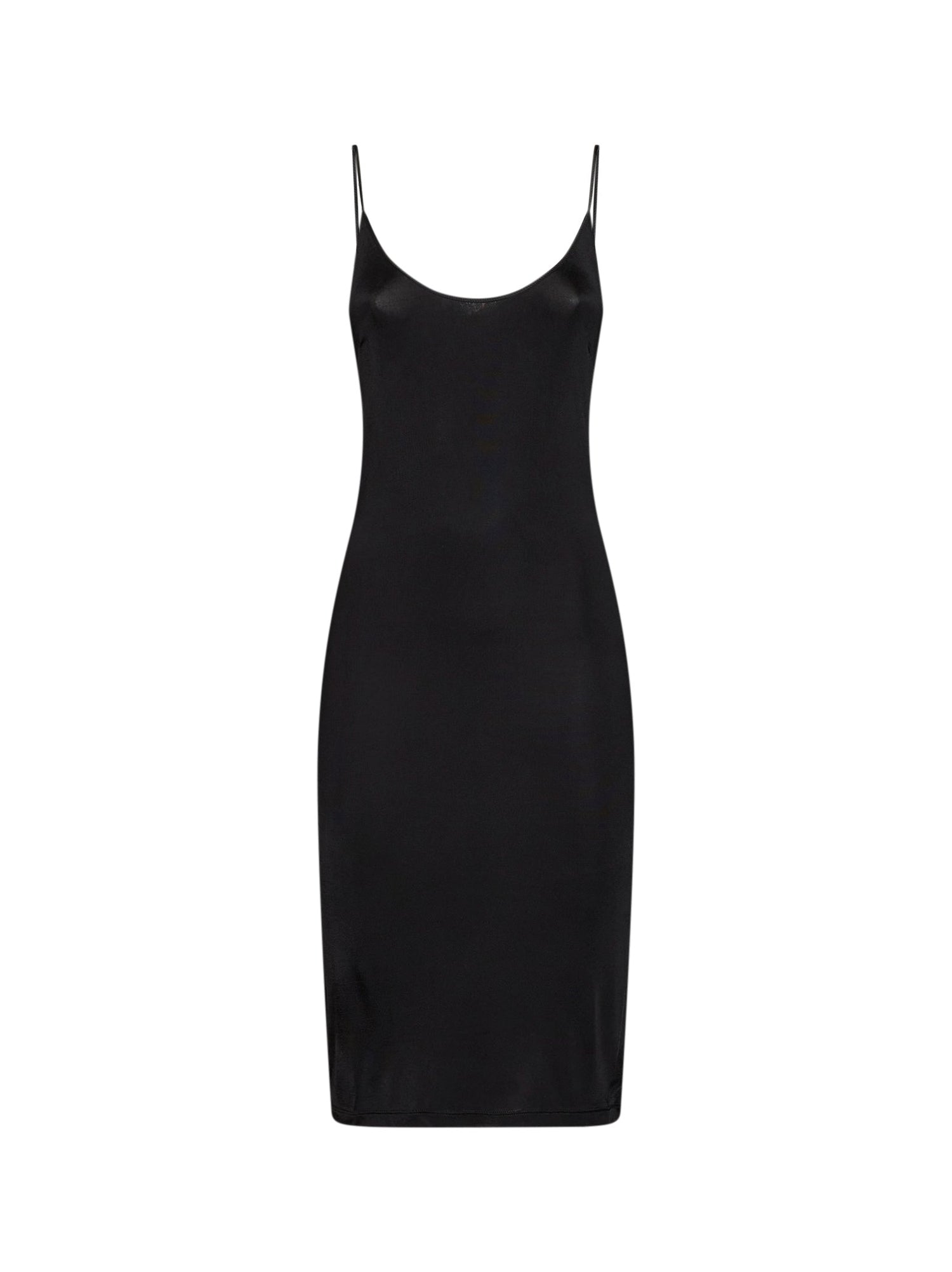 Saint Laurent Women Black Jersey Cassandre Open Back Dress SAINT LAURENT