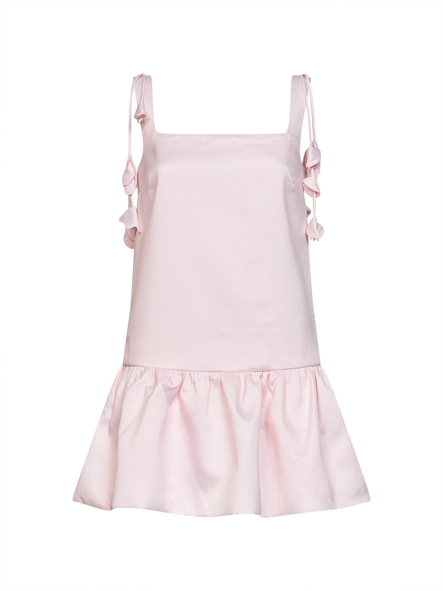 Self Portrait Women Pink Flower Taffeta Mini Dress SELF-PORTRAIT