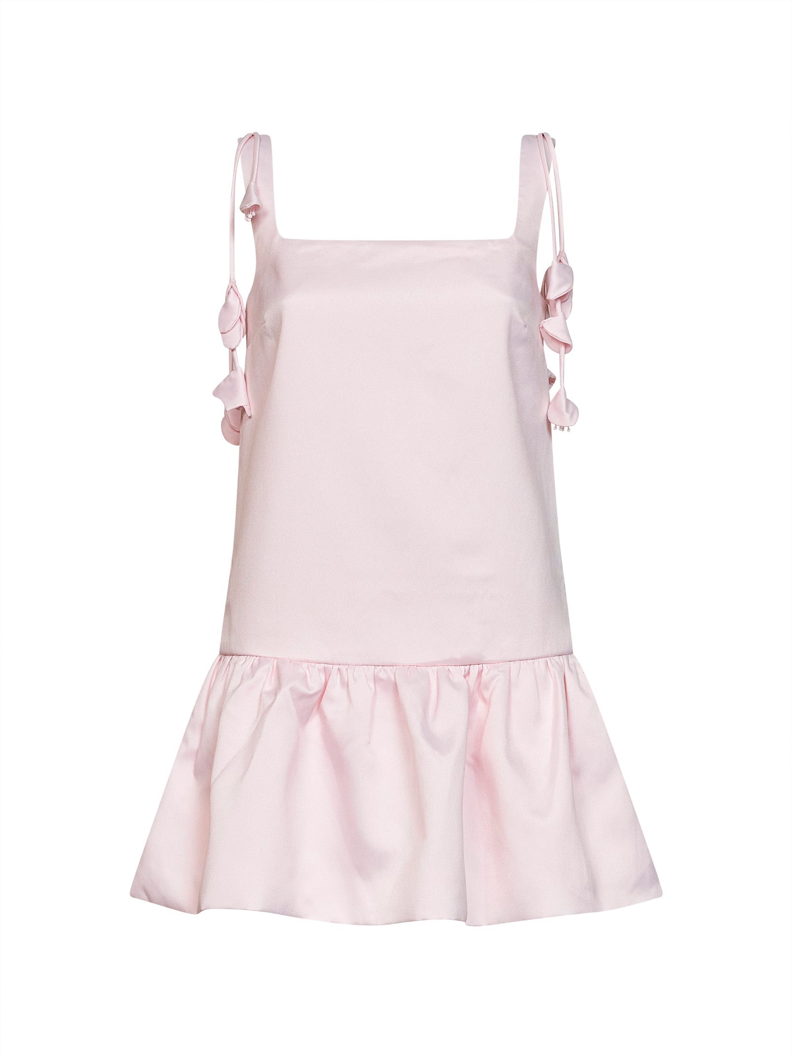 Self Portrait Women Pink Flower Taffeta Mini Dress SELF-PORTRAIT