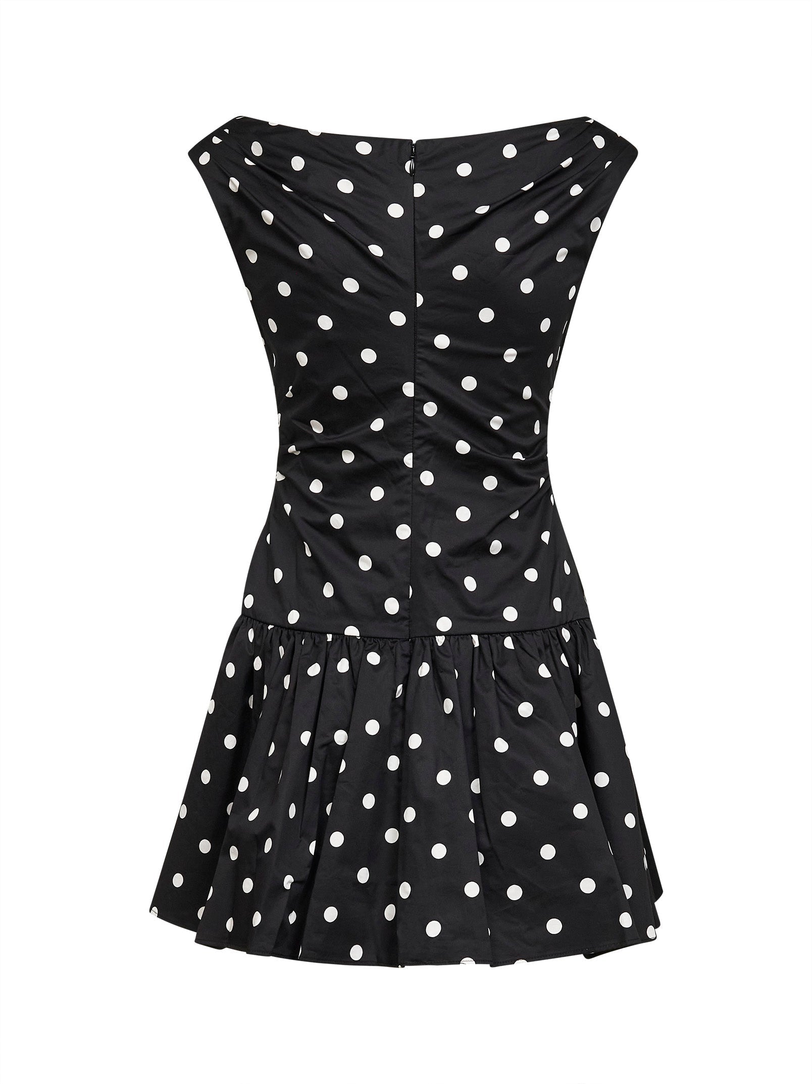 Self Portrait Women Black Polka Dot Cotton Mini Dress SELF-PORTRAIT
