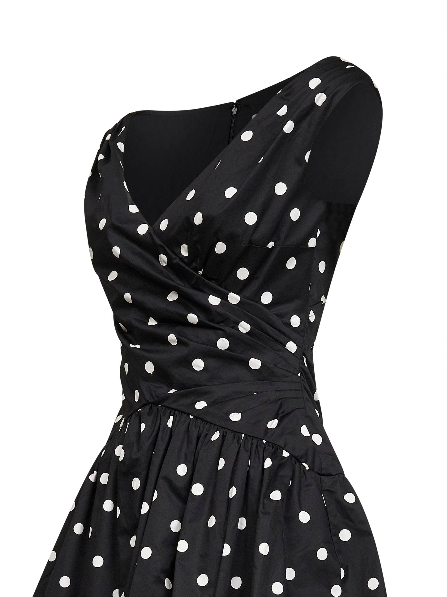 Self Portrait Women Black Polka Dot Cotton Mini Dress SELF-PORTRAIT
