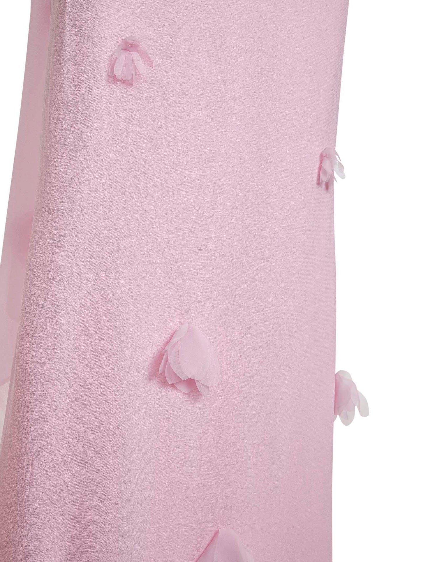 Self Portrait Women Pink Georgette Scarf Maxi Dress SELF-PORTRAIT