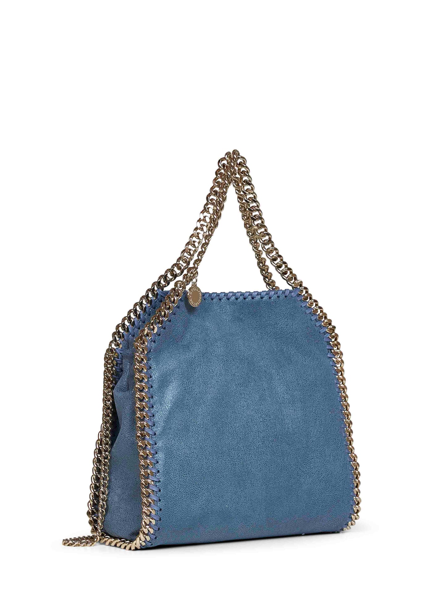 Stella Mccartney Women Feather Blue Falabella Mini Tote Bag STELLA MCCARTNEY