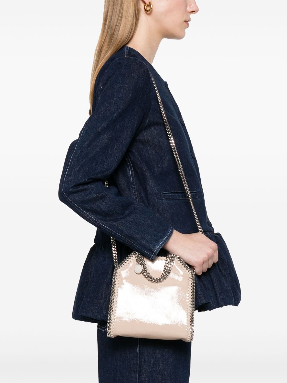 Stella Mccartney Women Blush Falabella Tiny Tote Bag STELLA MCCARTNEY