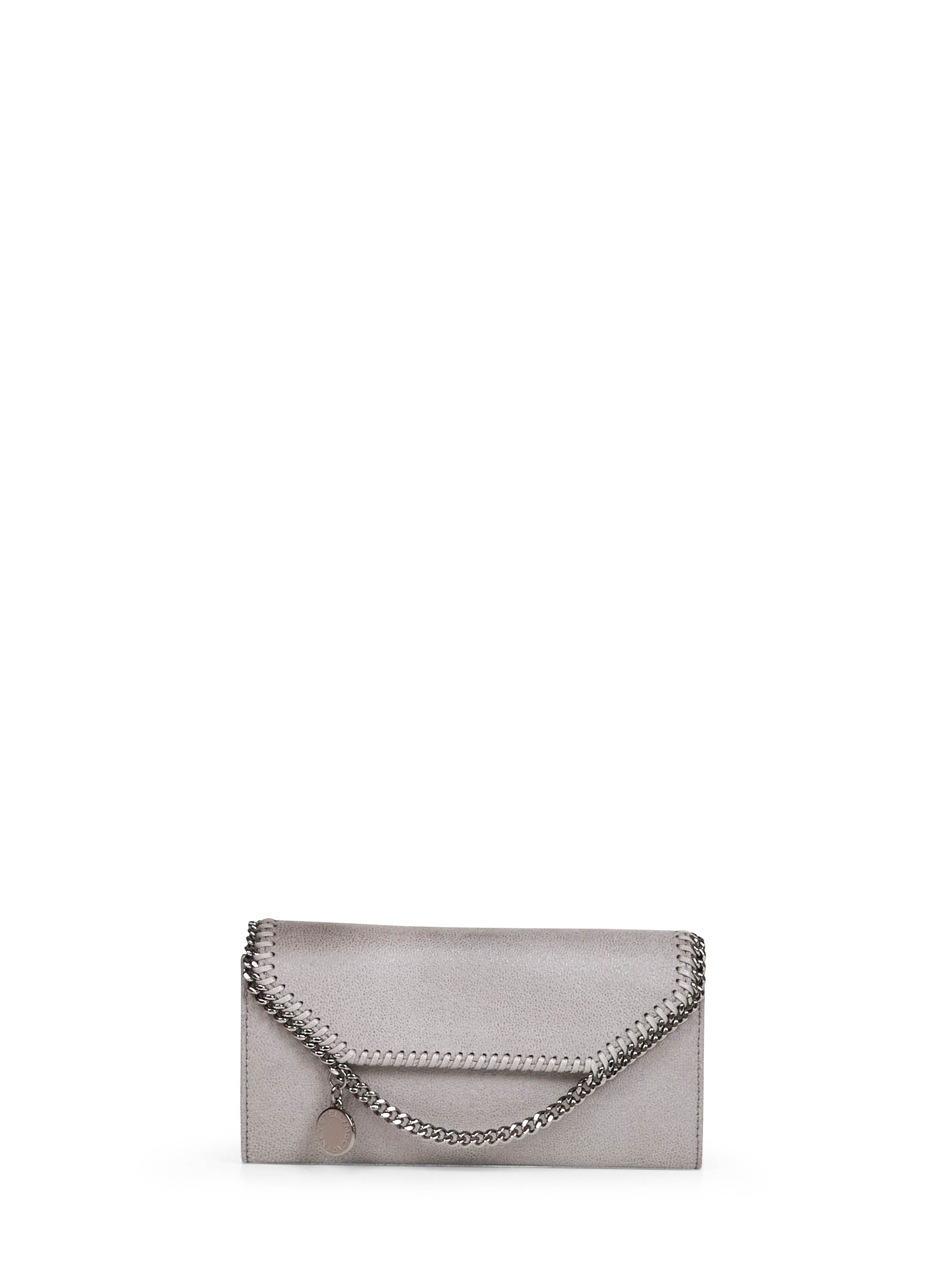 Stella Mccartney Women Light Grey Falabella Wallet-On-Chain Crossbody STELLA MCCARTNEY