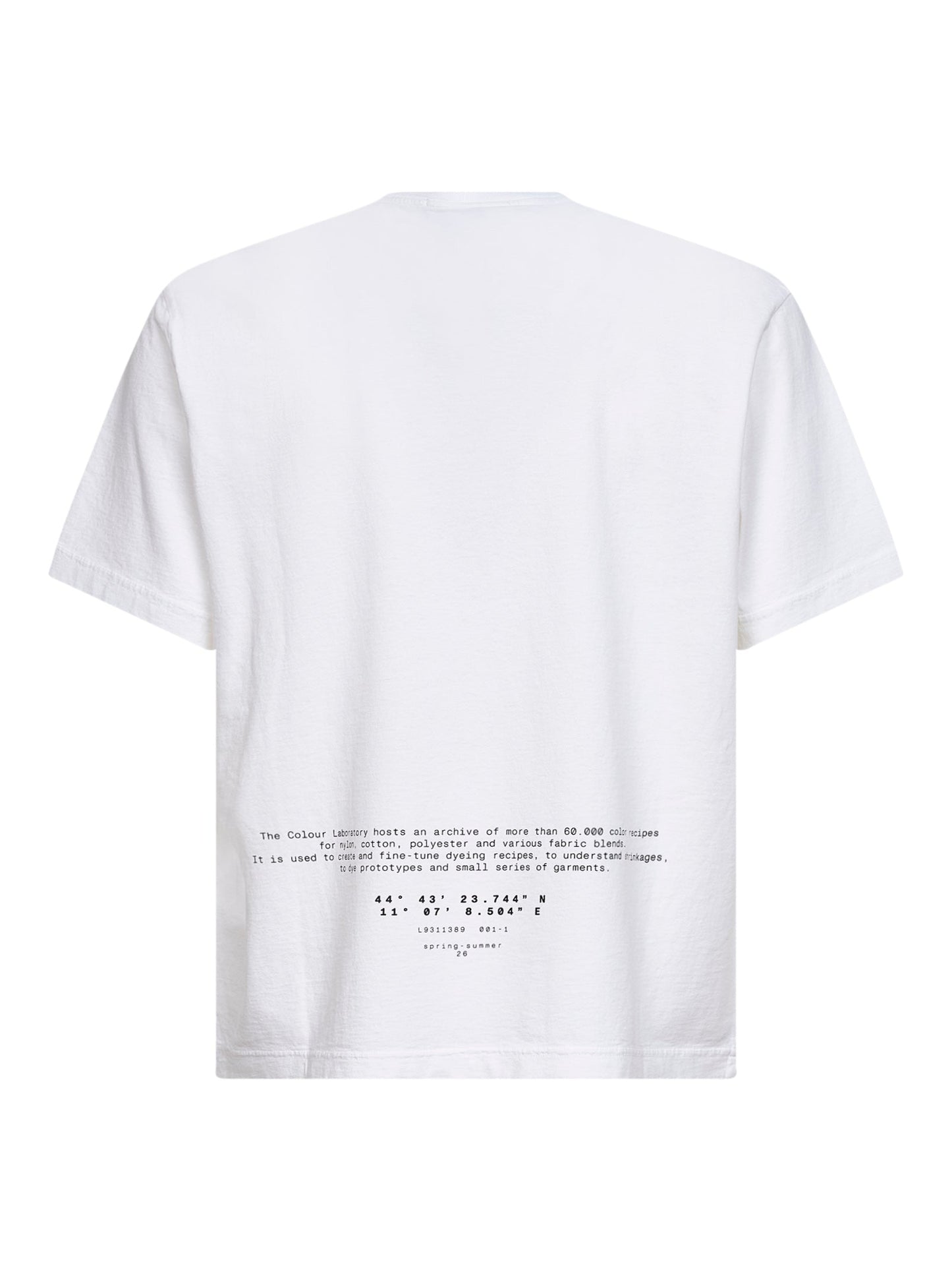 Stone Island Men White Organic Jersey T-Shirt With "All Around Compass" Print STONE ISLAND